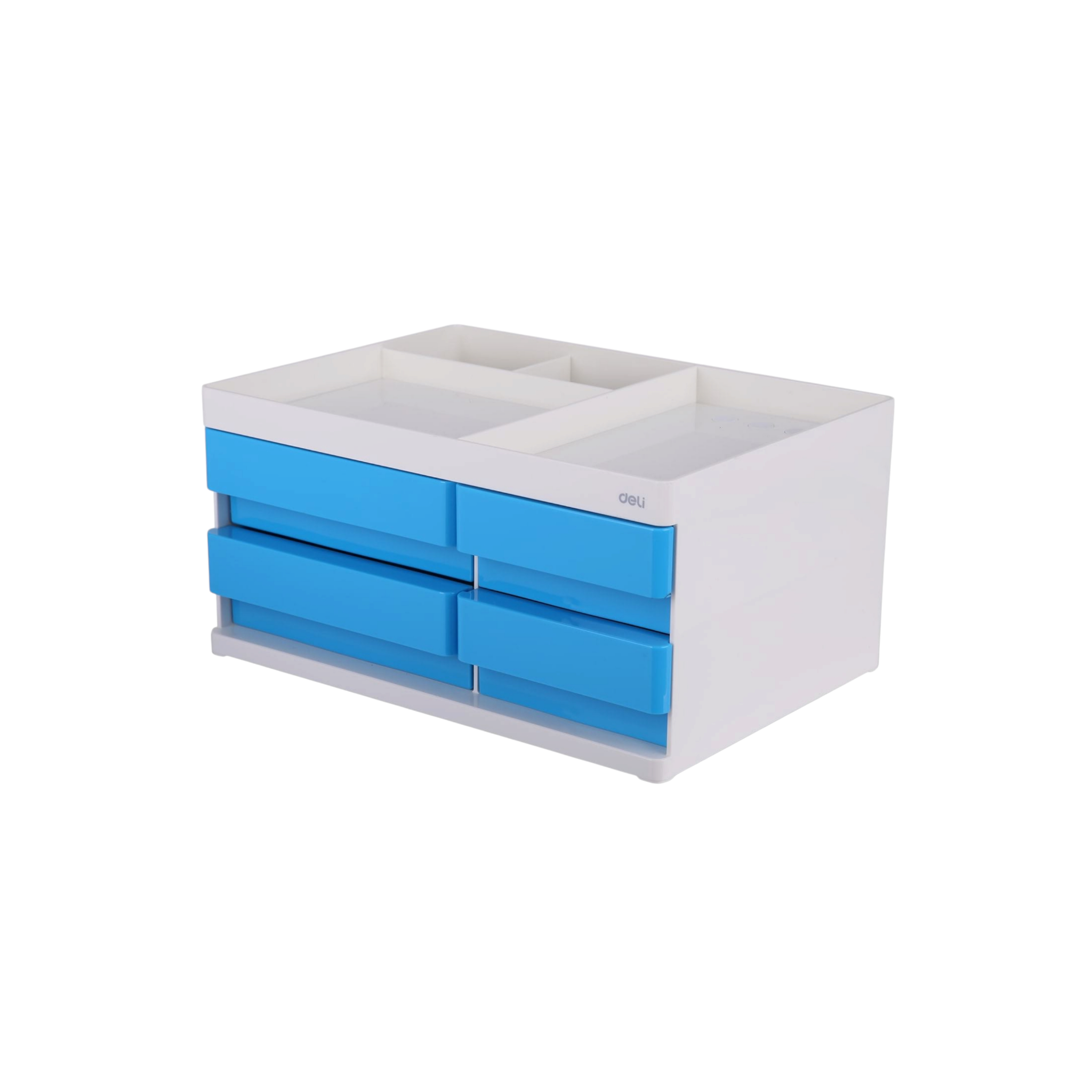 Deli Desk Organizer 4-Drawers 265x189x131mm Blue