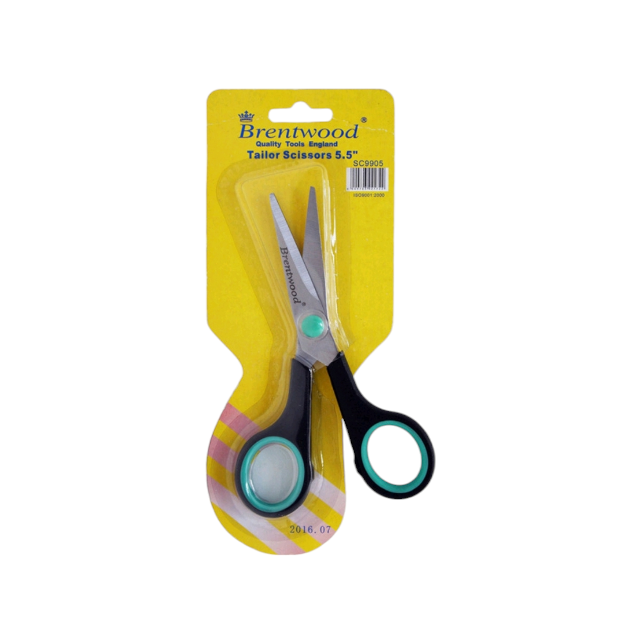 Brentwood Scissors with Oeange Rubber Handle 5inch