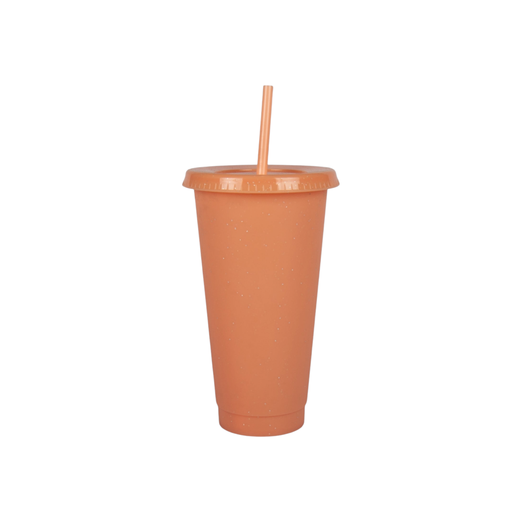 650ml Reusable Glitter Smoothie Cup with Lid & Straw
