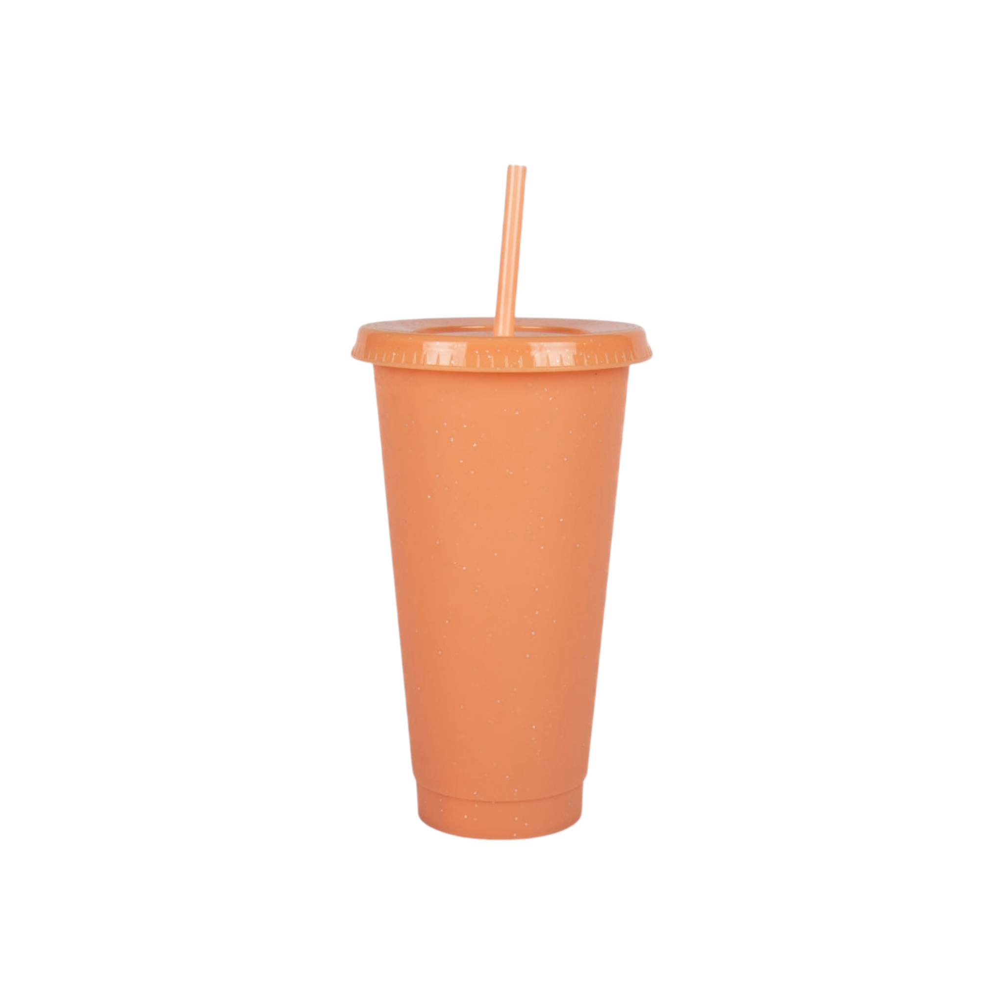 650ml Reusable Glitter Smoothie Cup with Lid & Straw