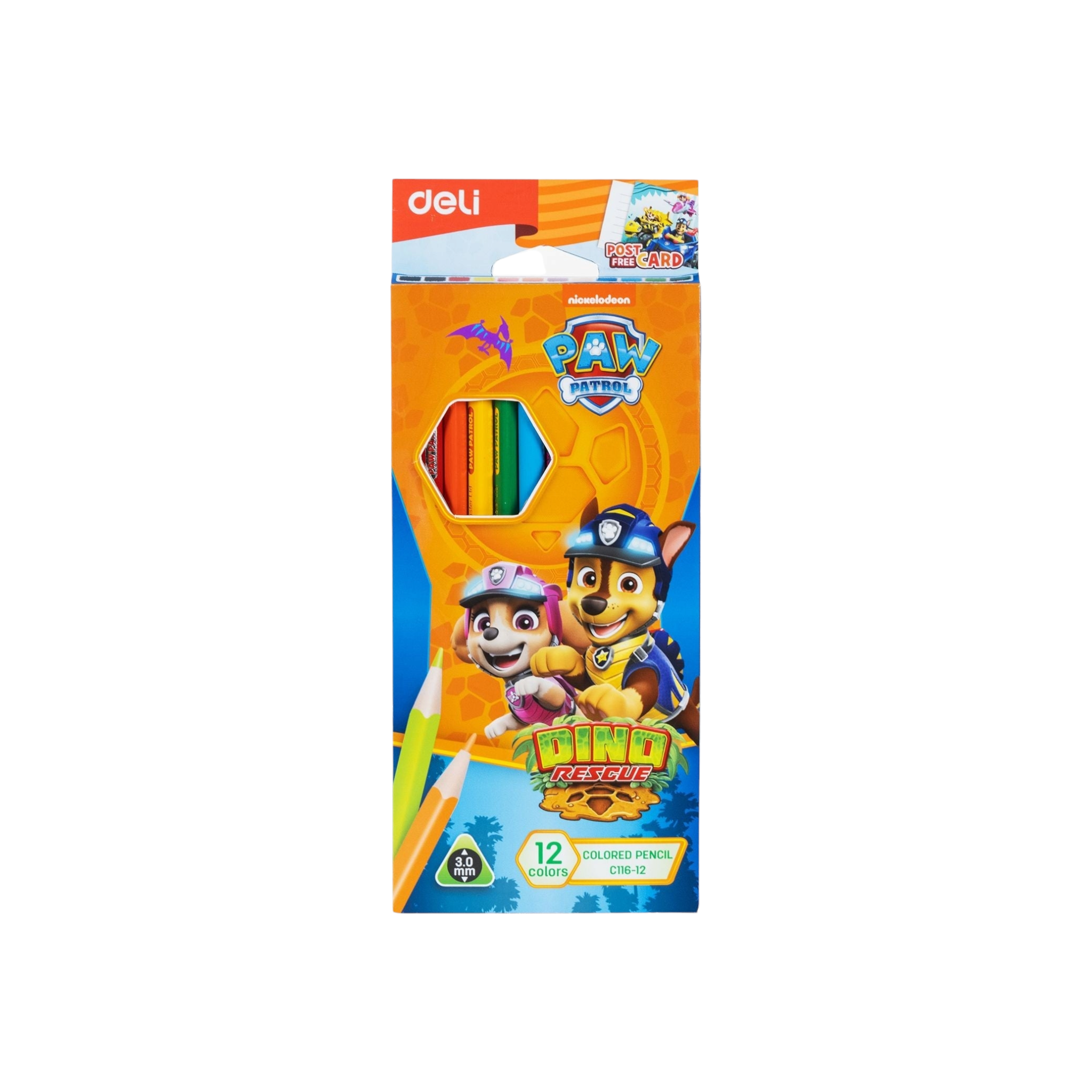 Deli Disney Paw Patrol Colored Pencil 12pack Assorted