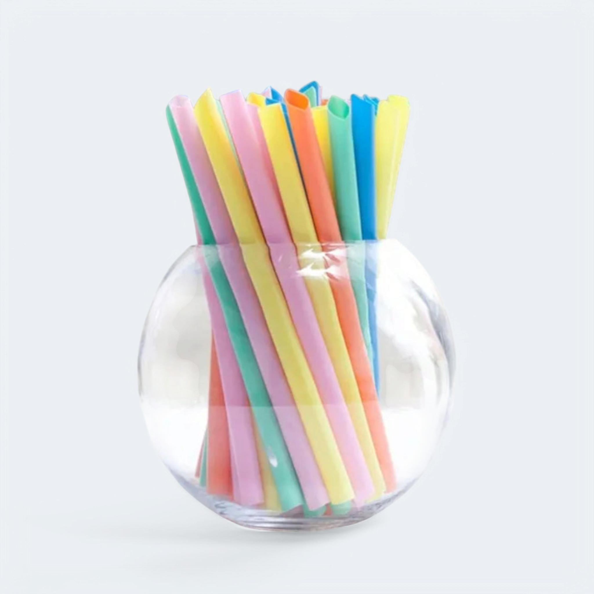 Party Smoothie Straws Assorted BPA Free 10x197mm 50pack