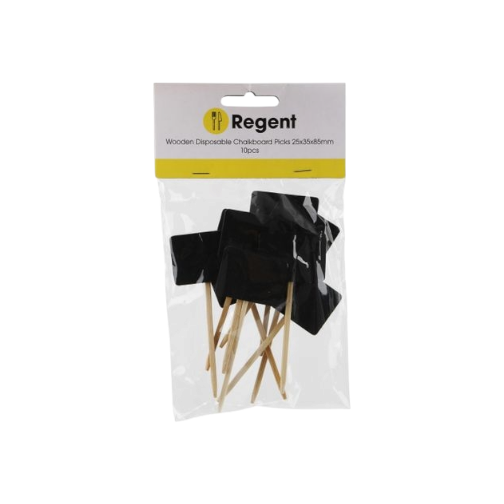 Regent Chalkboard Pick Wooden Markers 85x25x35mm 10pack 35129