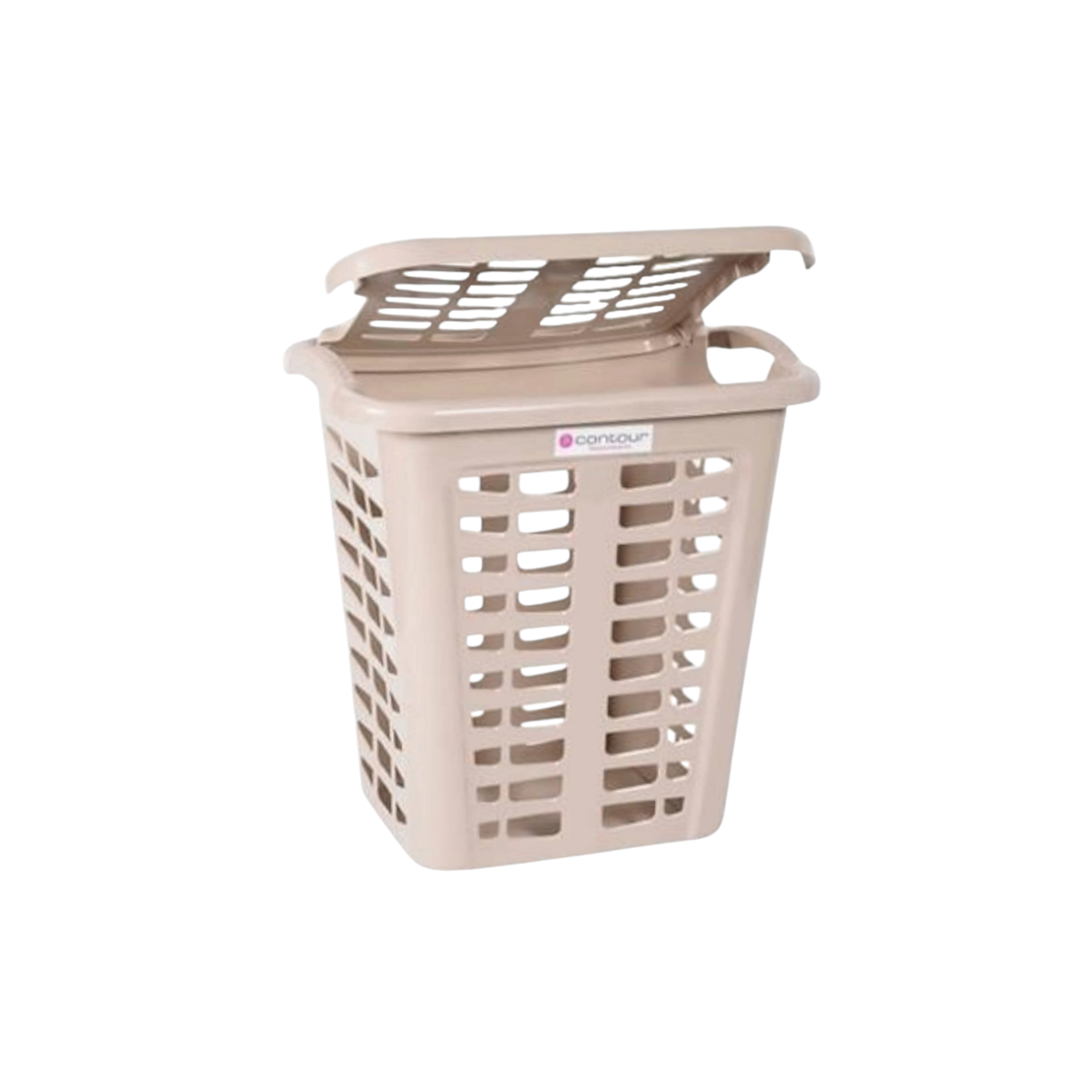 Mega Linen Laundry Basket Bin Contour Housewares Buzz