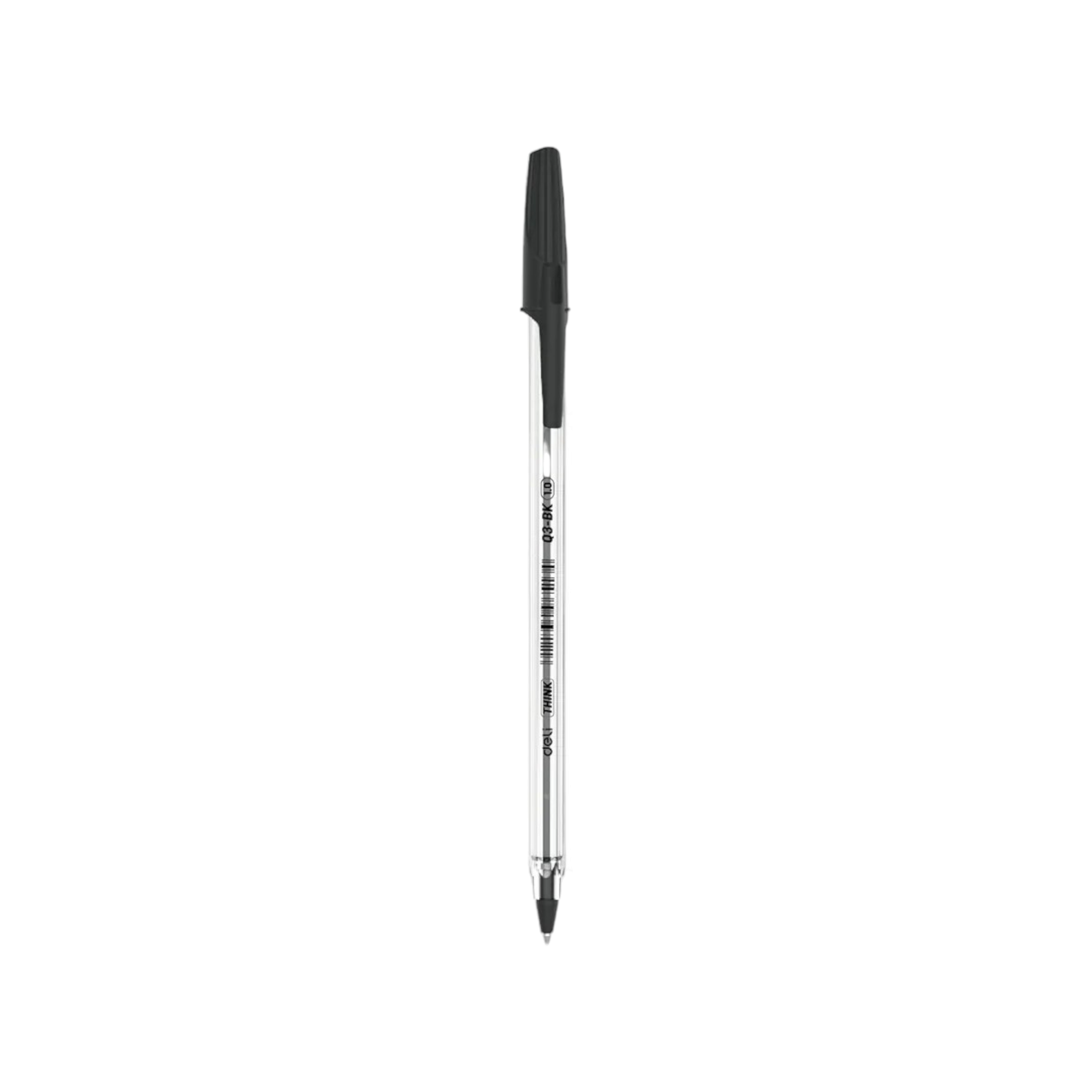 Deli Think Ball Point Pen 1.0mm Black Ink EQ4-MT-BK 1pc