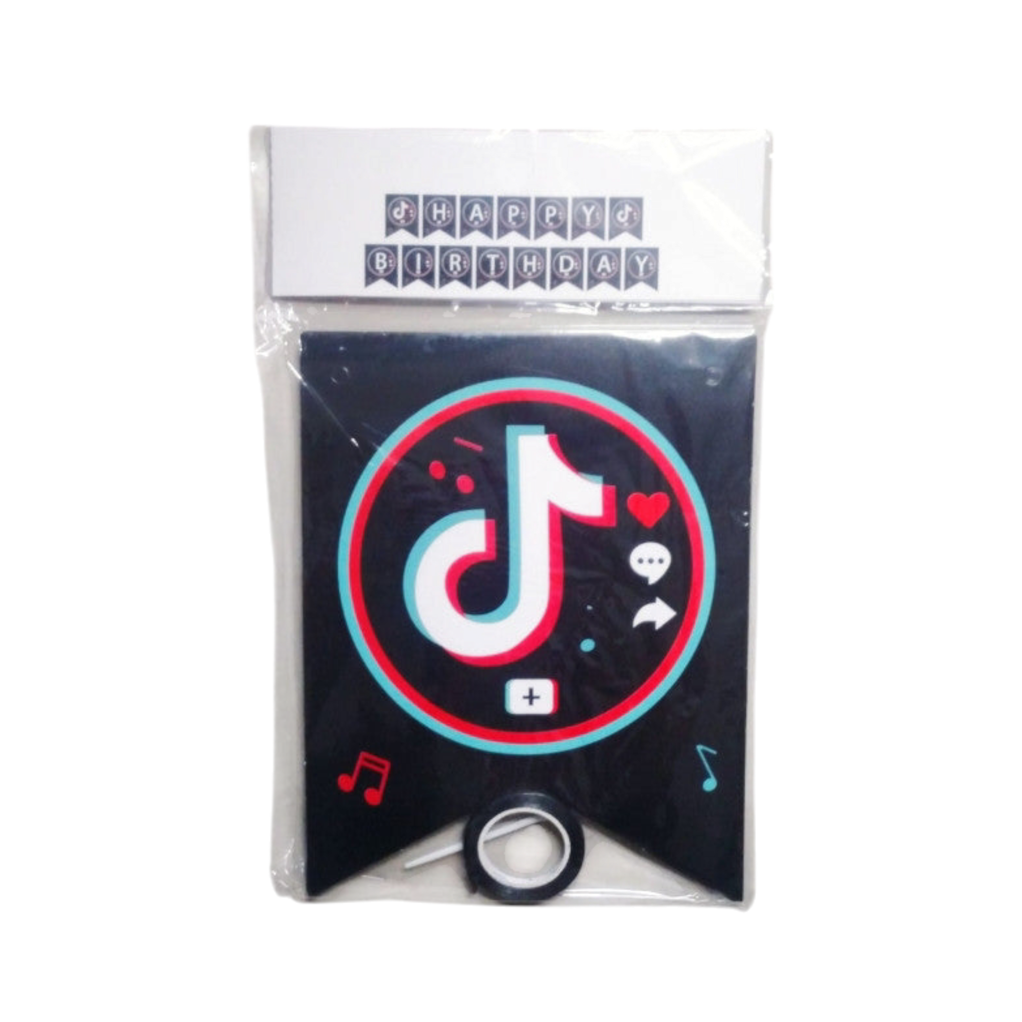 TikTok Happy Birthday Banner 15pcs
