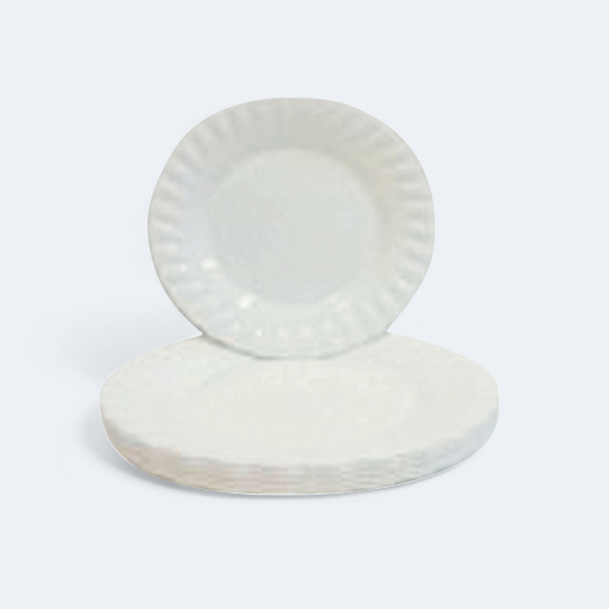 Elite Plastic Dinner Plate Large White 25cm 6pack