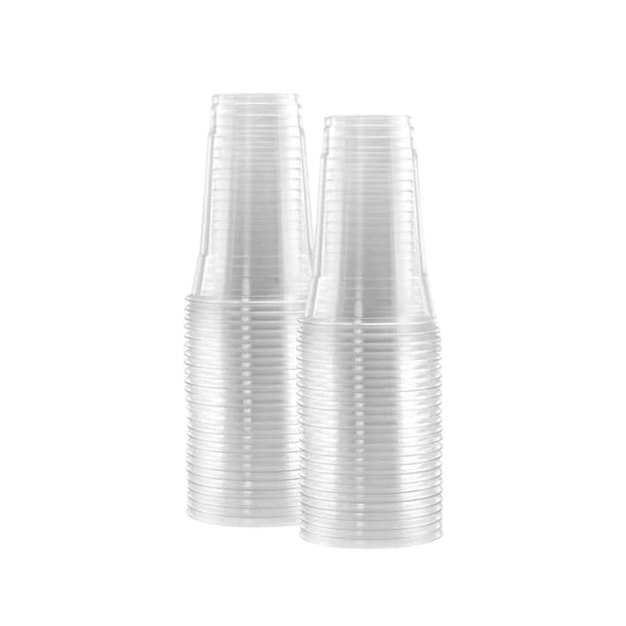 500ml Disposable Plastic Clear Cup Large 50pack