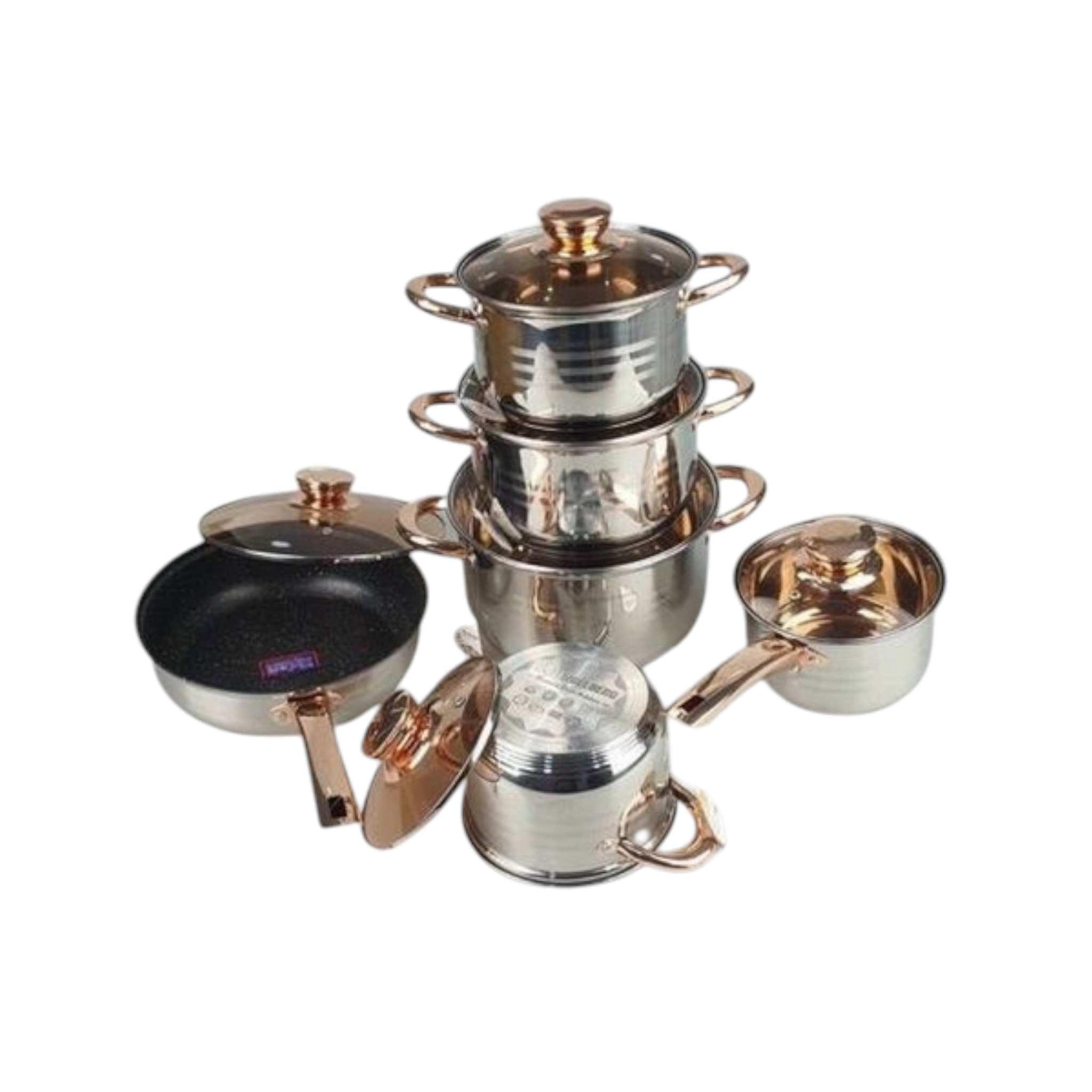 Engelberg Pot Set Stainless Steel 12pcs