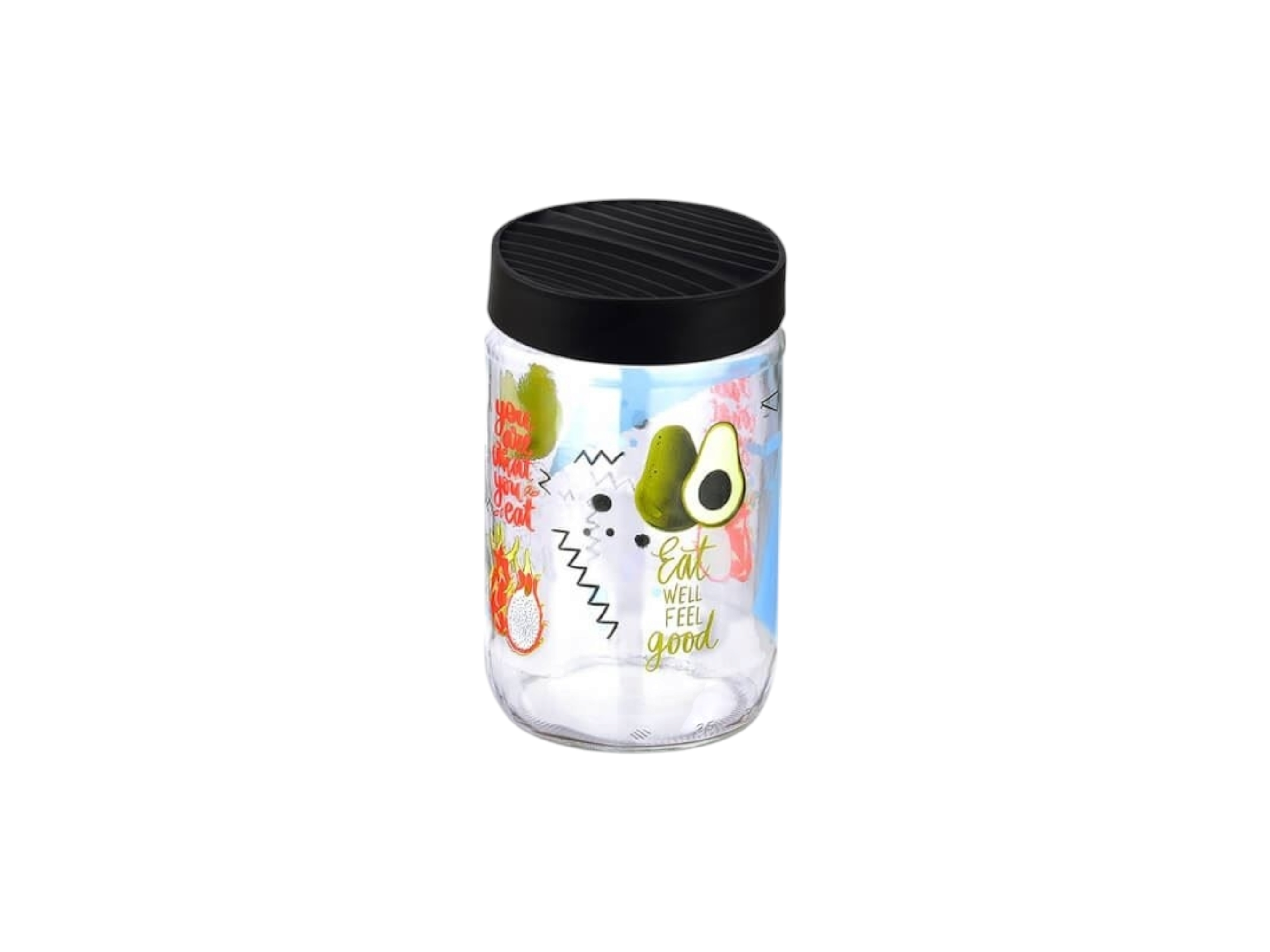 Titiz 650ml Mood Glass Storage Jar Patterned KC-289 1pc