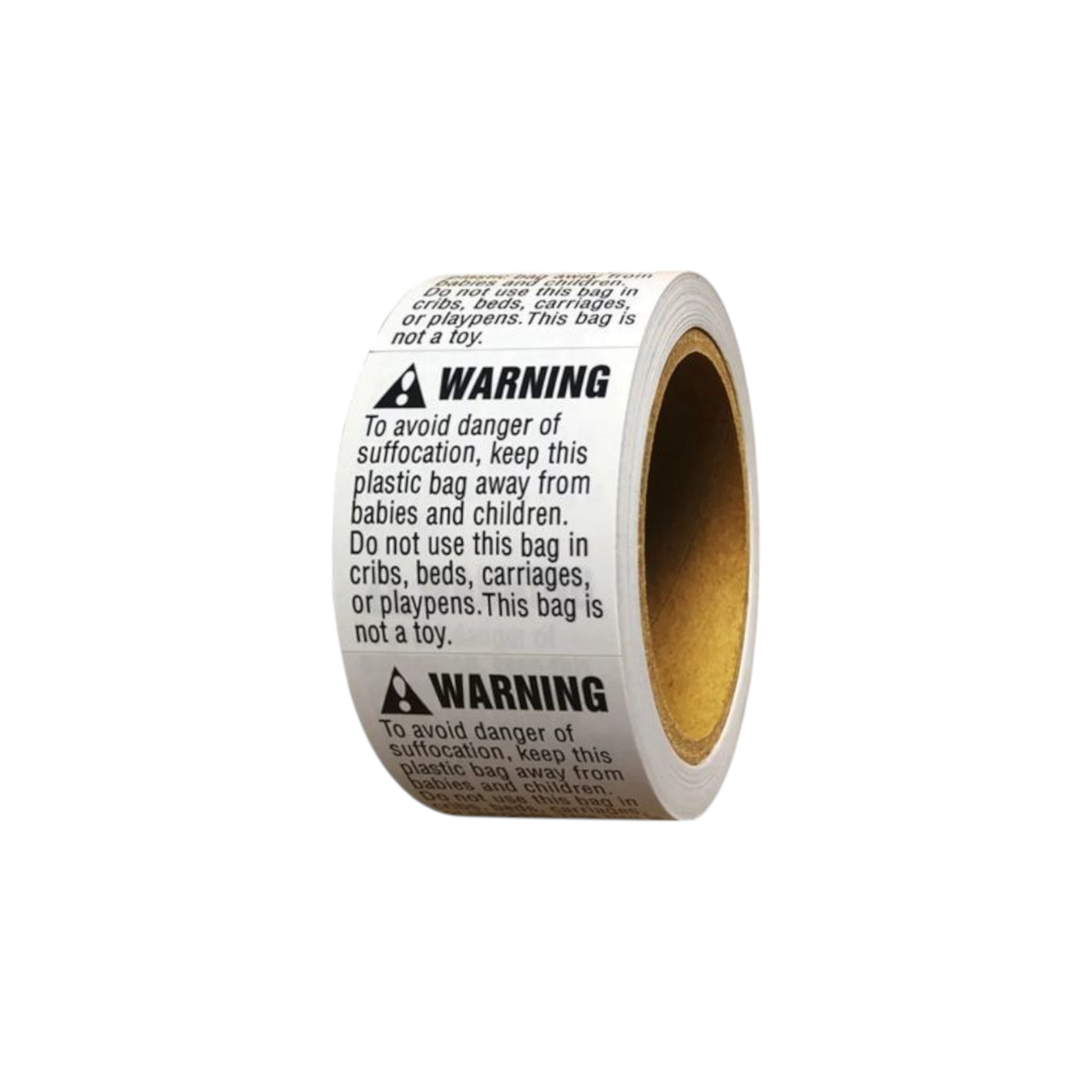 Warning Sticker 5.08x5.08cm 500-Stickers