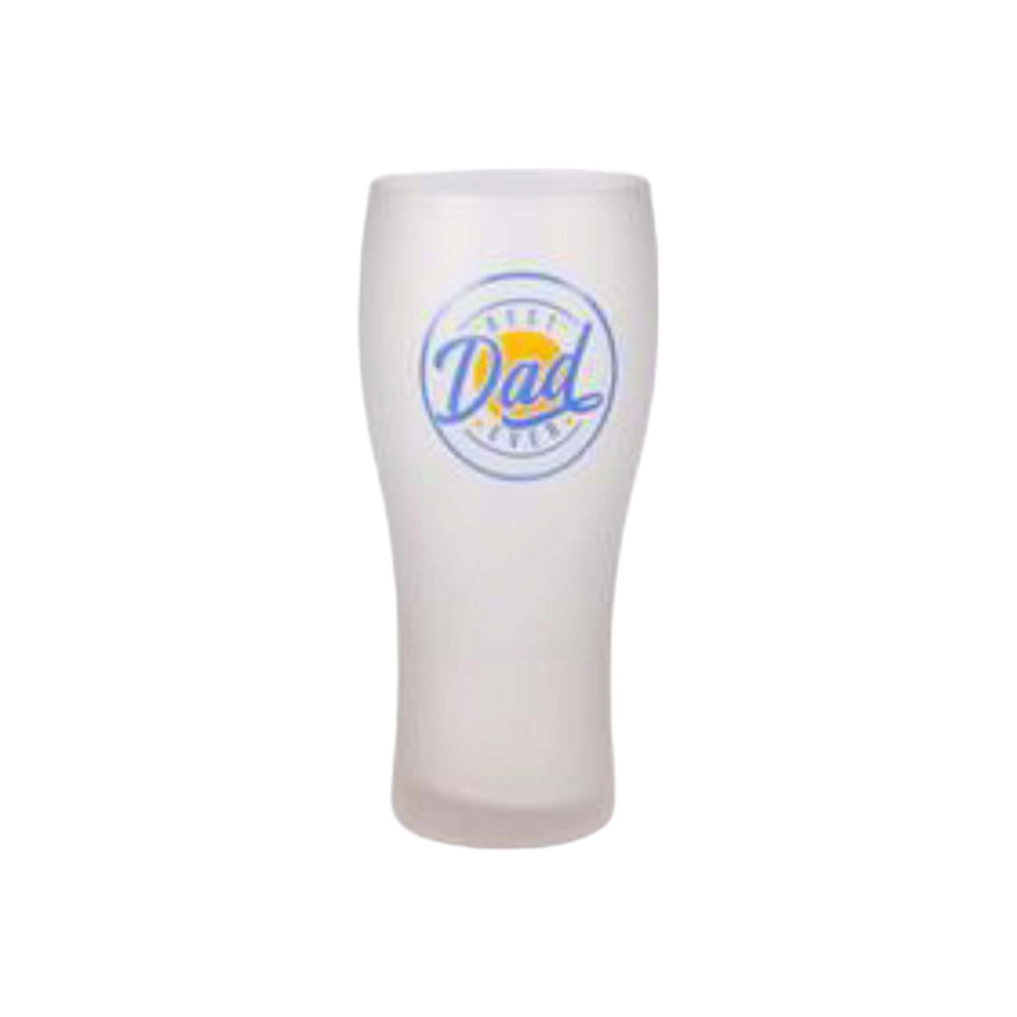 Dad's Glass Drinking Tumbler 570ml Frosted