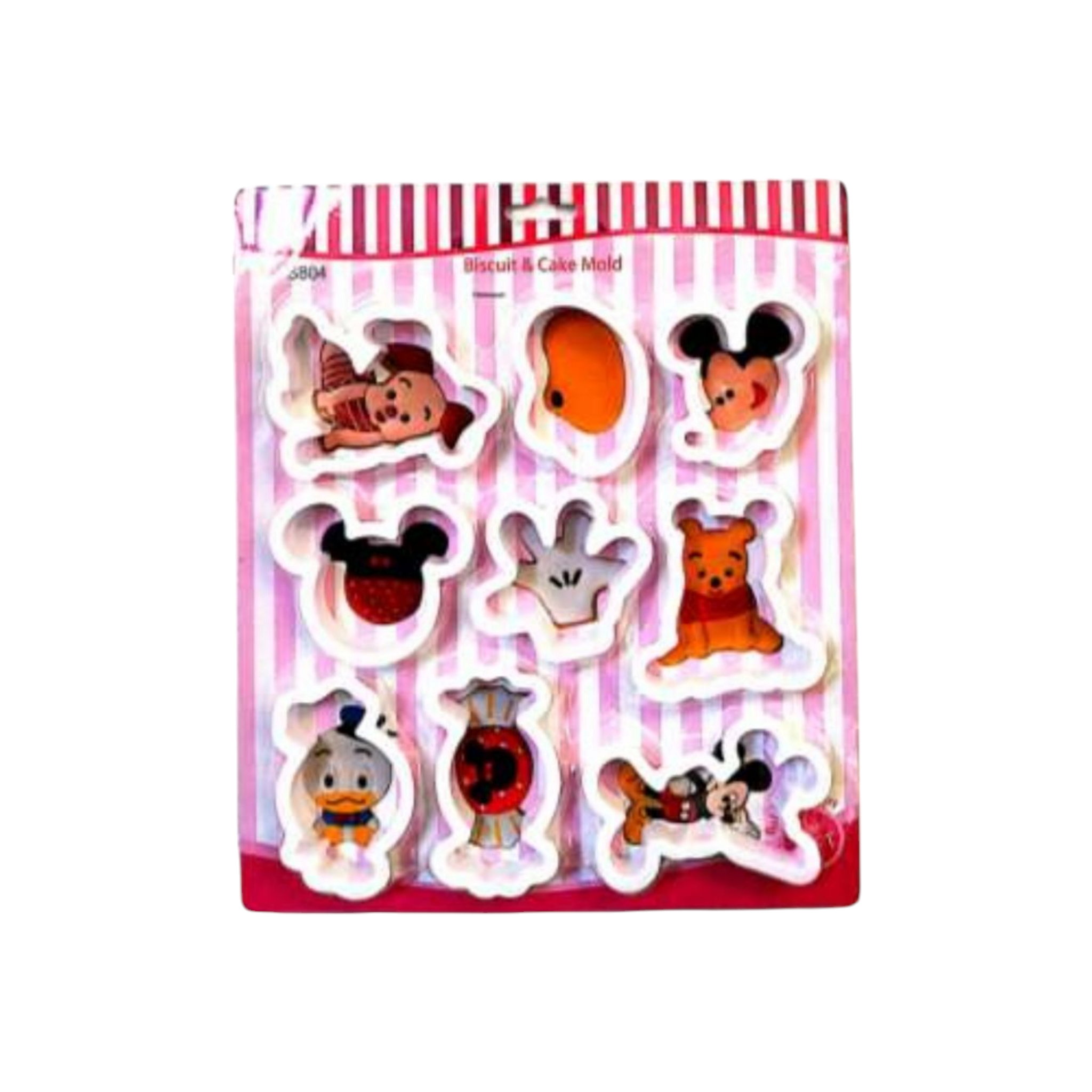 Disney Characters Plastic Cookie Biscuit Mould 9pc