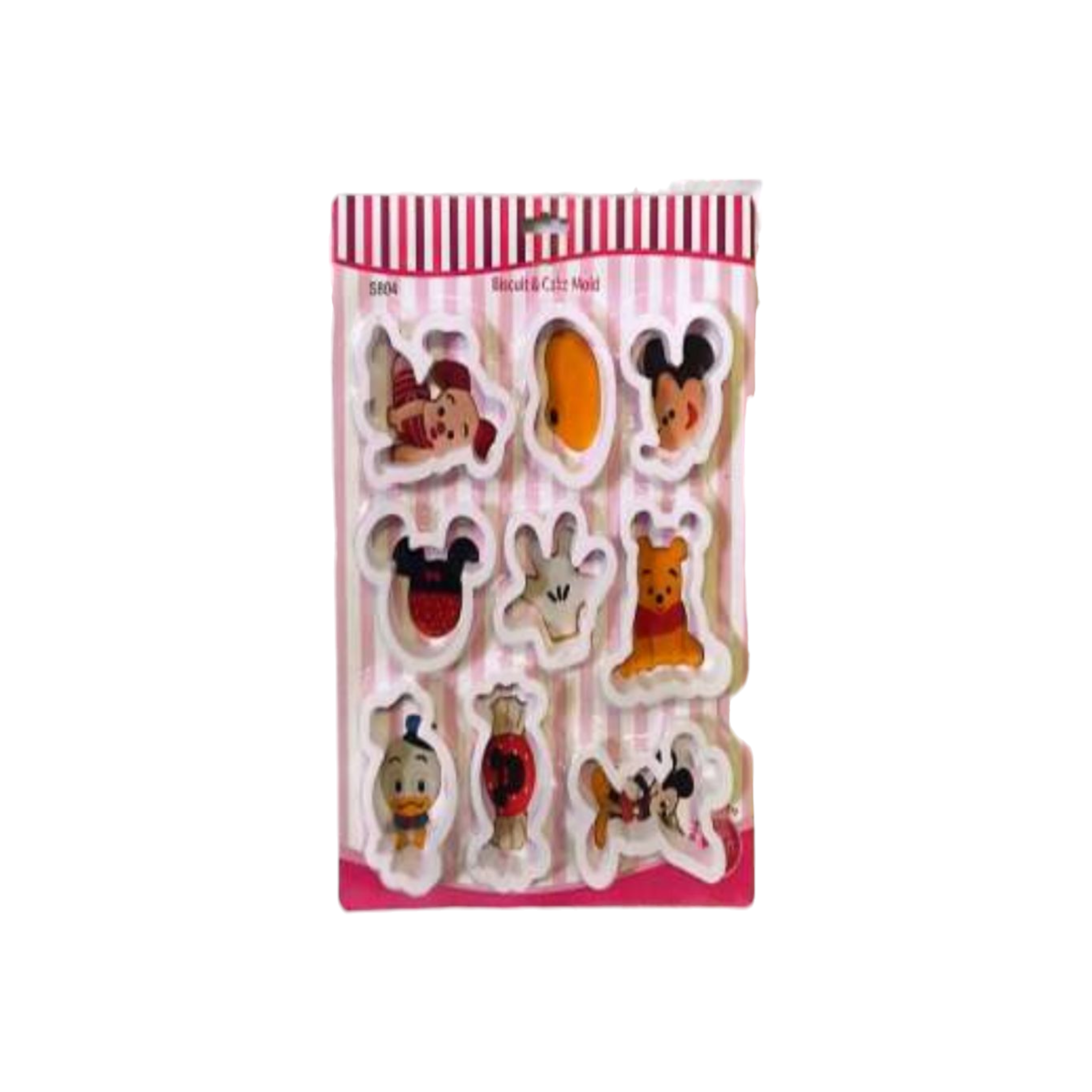 Disney Characters Plastic Biscuit Mould 9pc