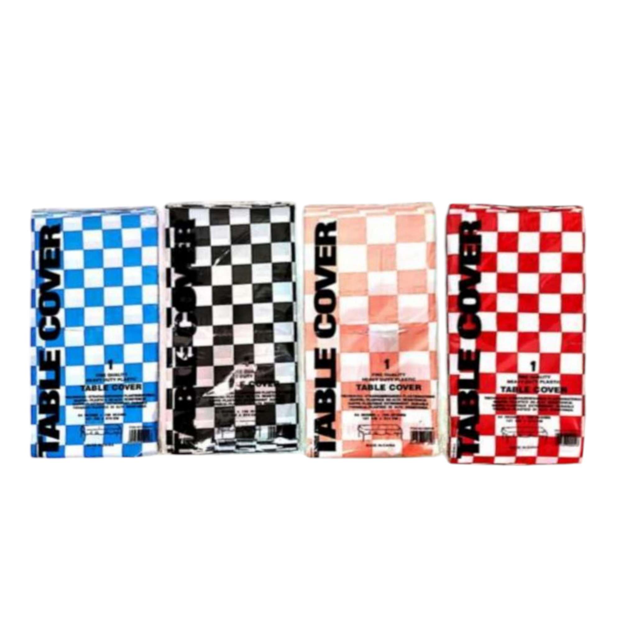 Checkered Plastic Tablecover 137x274cm