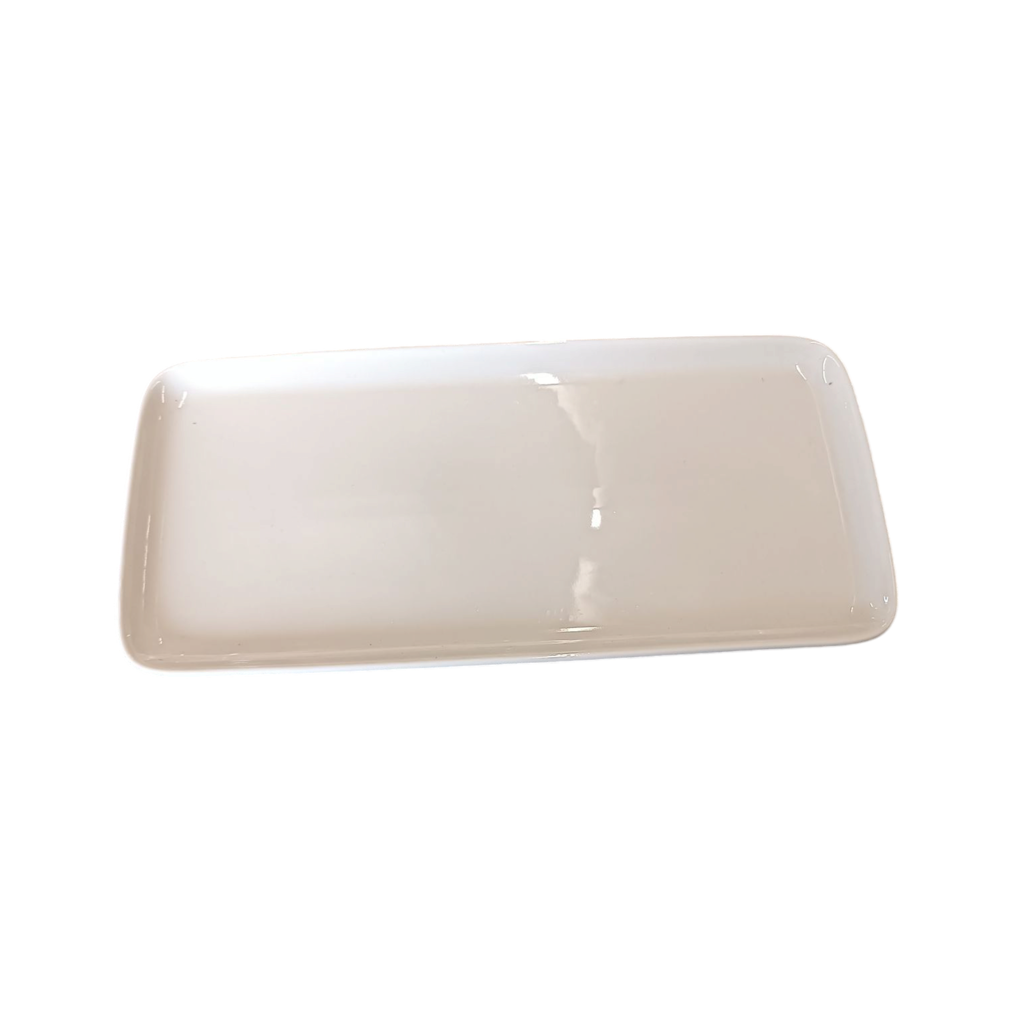 White Ceramic Rectangle Plate 32x15x2cm
