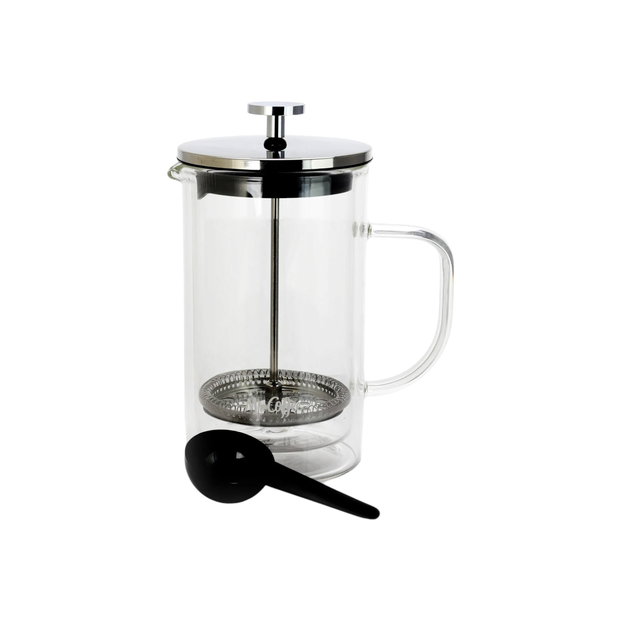 Barista Double Wall Coffee Plunger Black Lid 350ml 10190