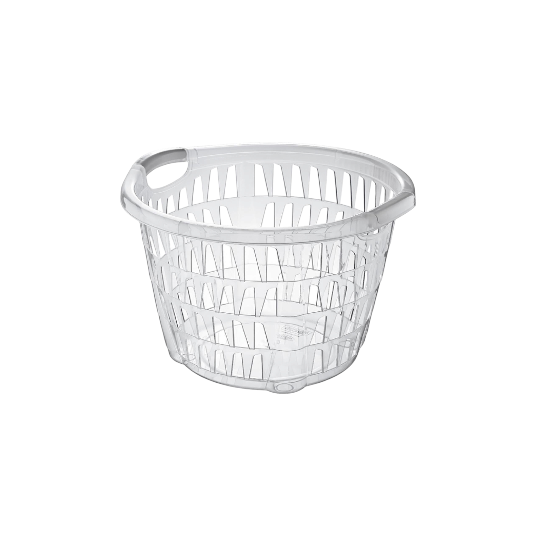 Hobby Life Plastic Laundry Basket Round Clear 081098
