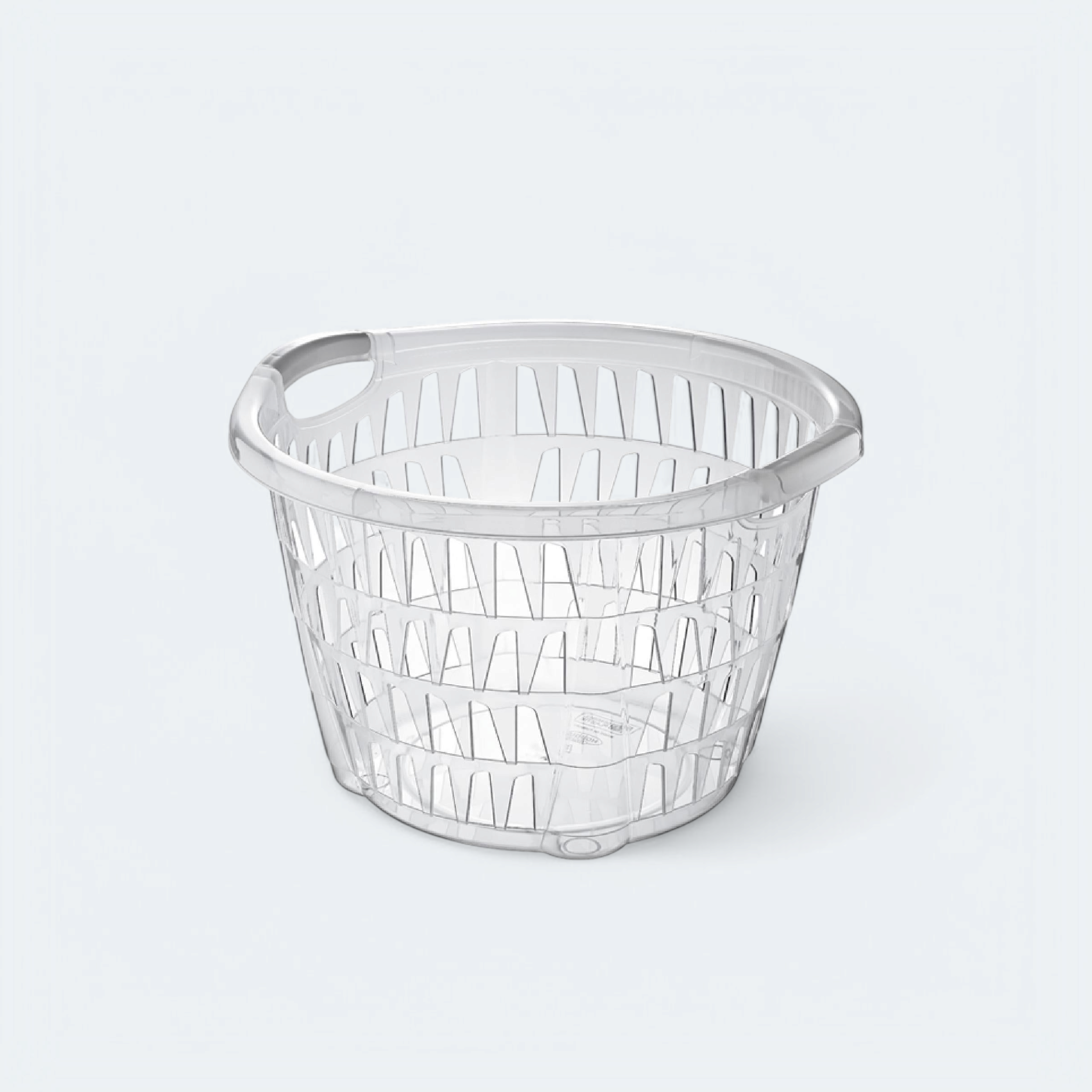 Hobby Life Plastic Laundry Basket Round Clear 081098