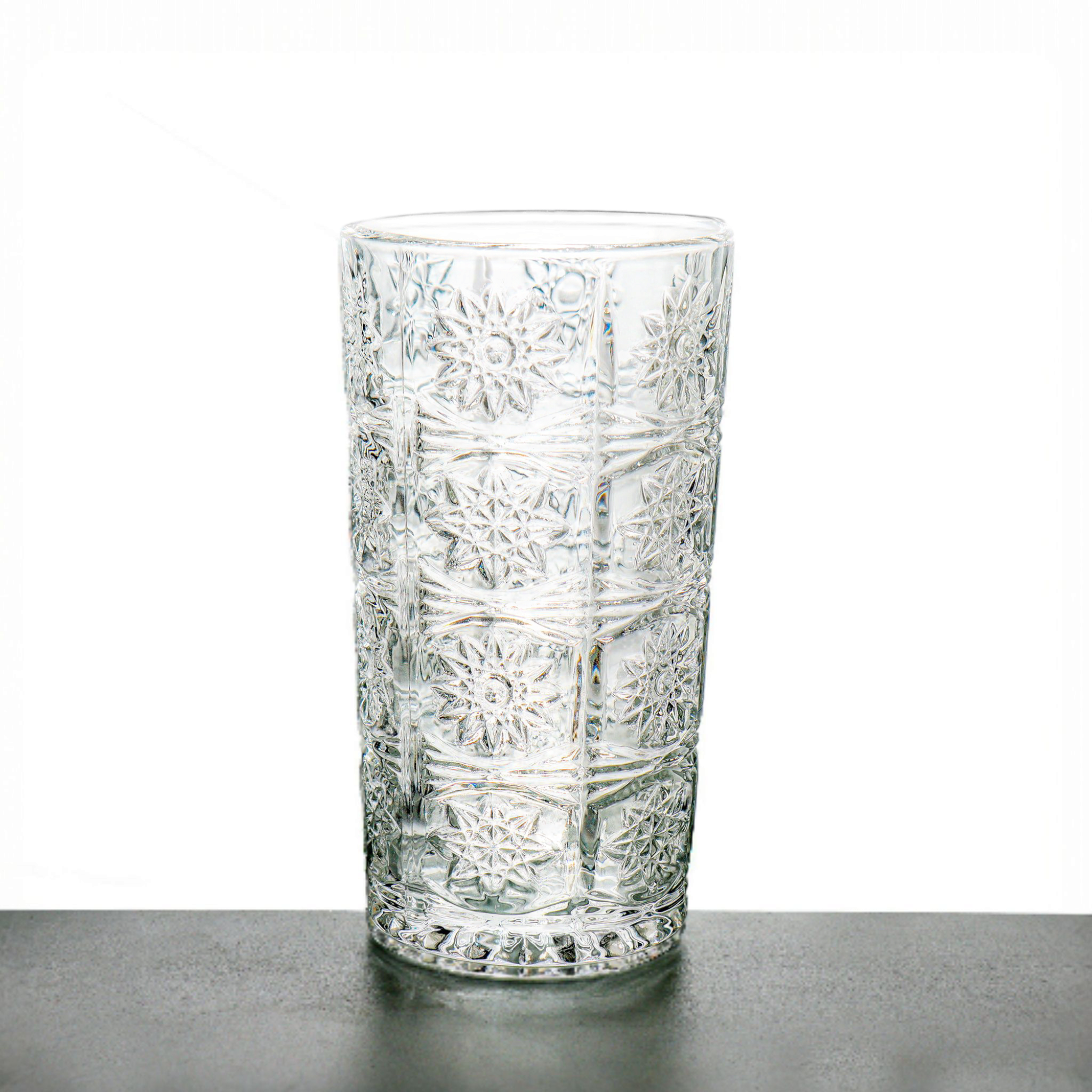 Hiball Glass Tumbler 220ml Patterned 6pack