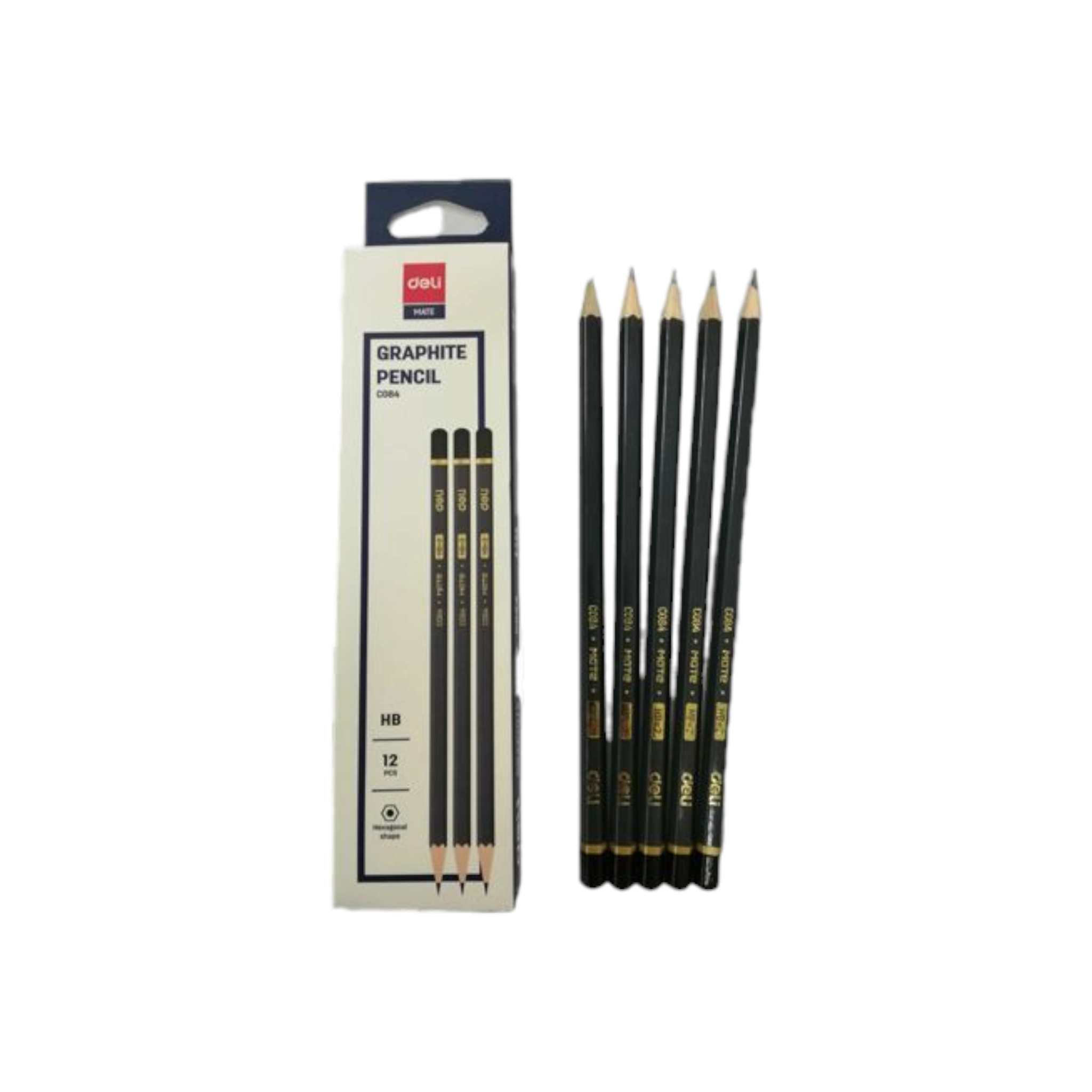 Deli Graphite Pencil HB Dipped C084 12pack