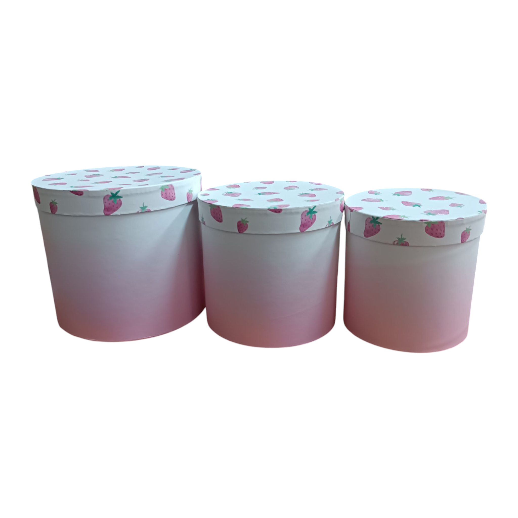 Gift Paper Boxes Round 3pc Set