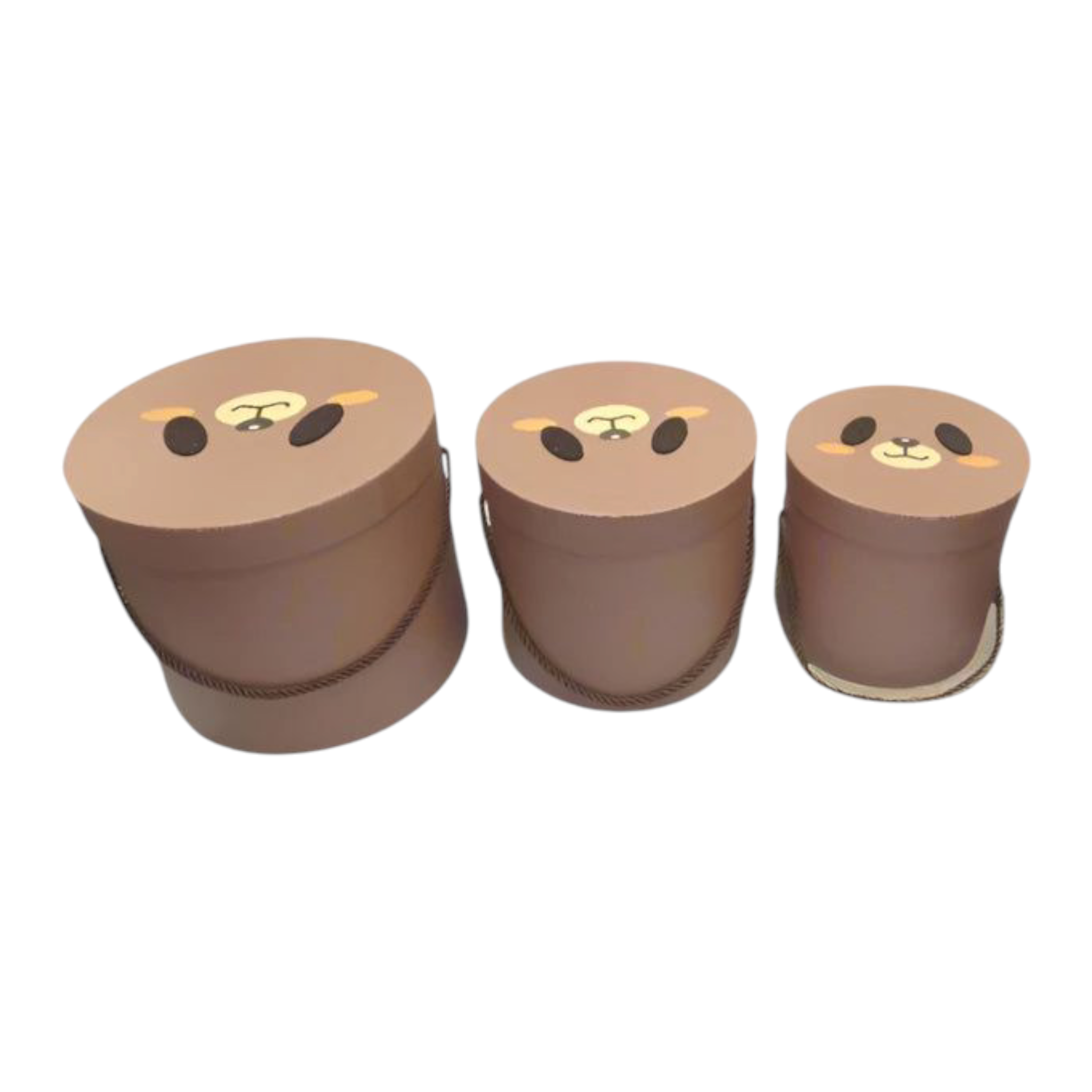 Gift Paper Boxes Round 3pc Set