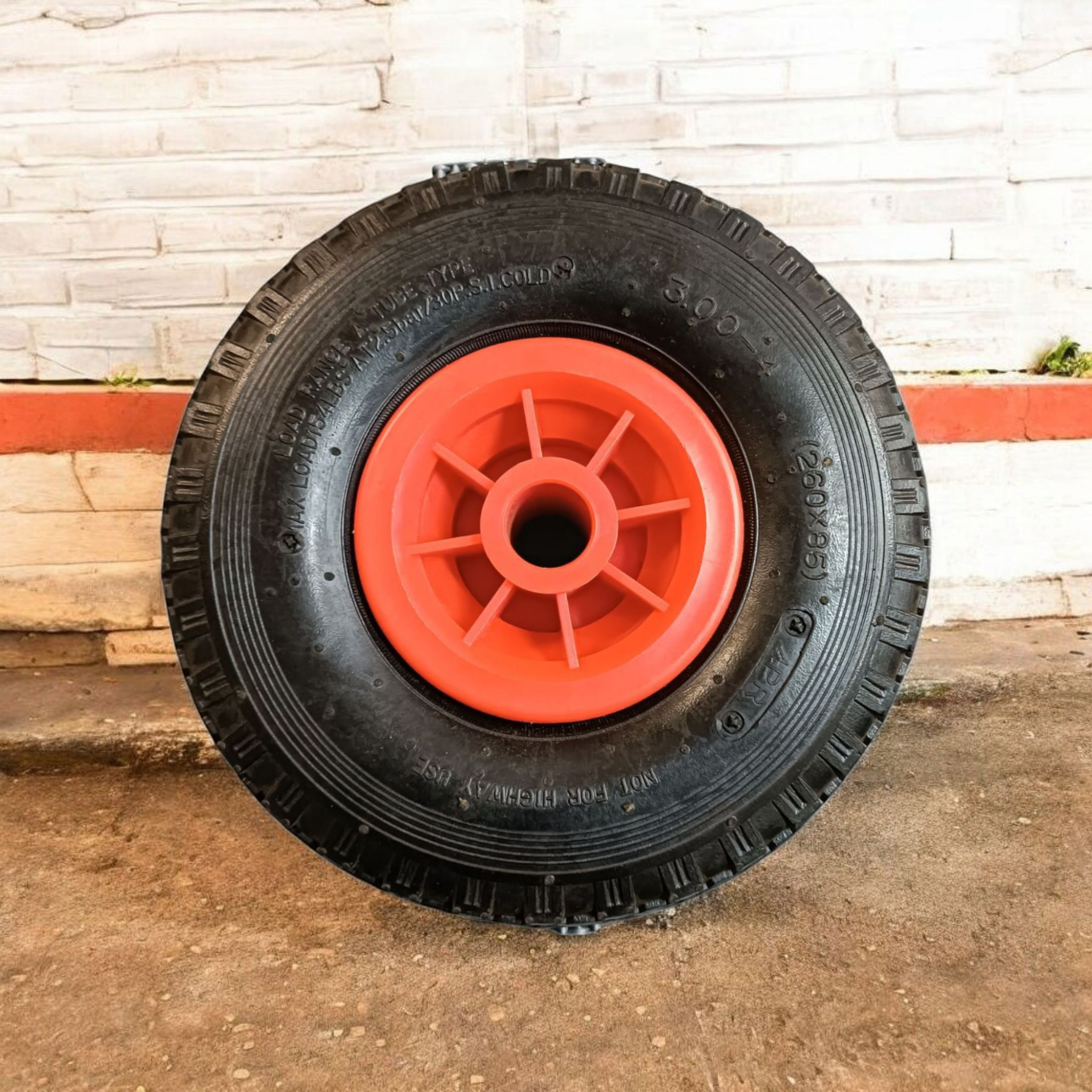 Pneumatic Castor Wheel 260mm BB25 WSP1034B25 Plastic Inner