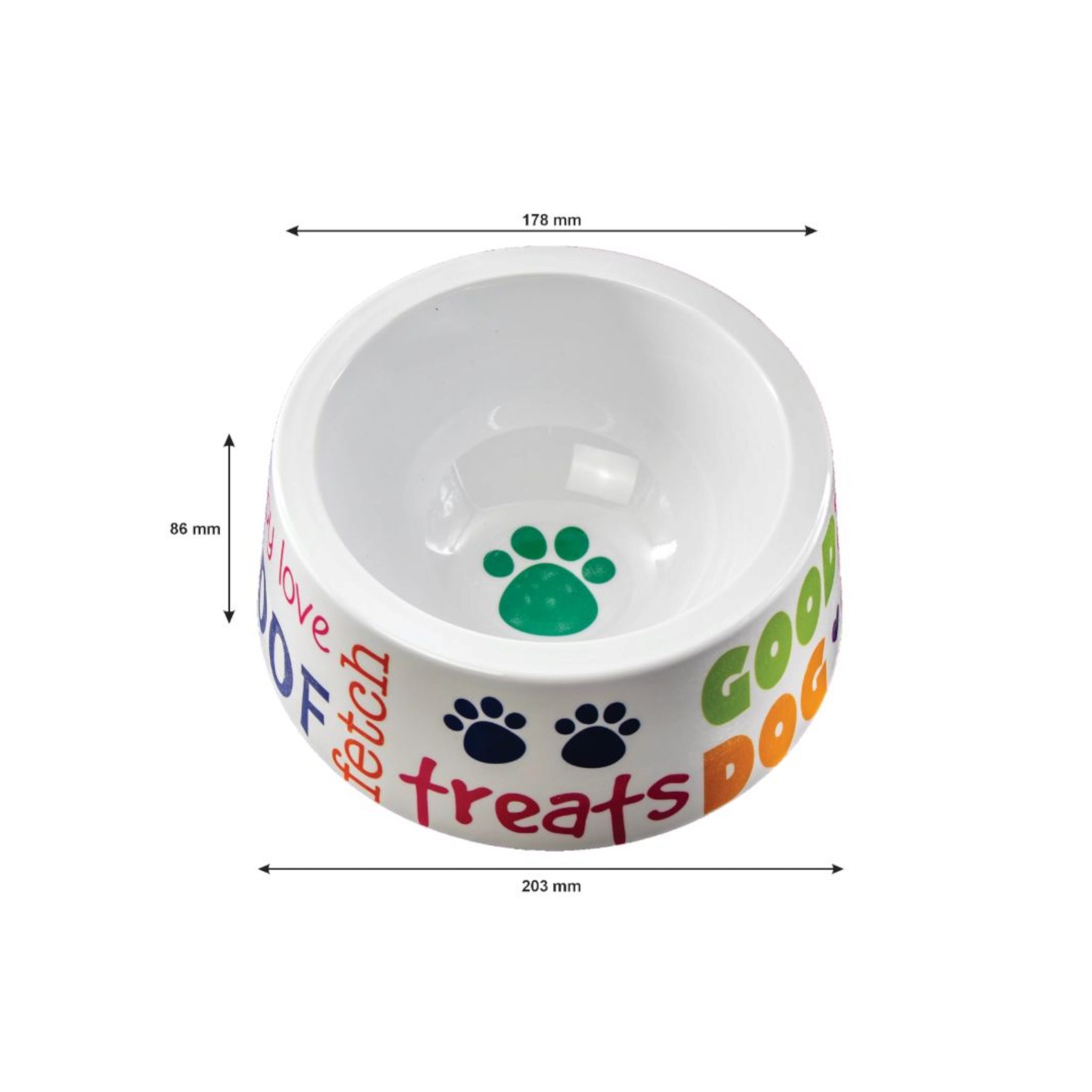 Melamine Dog Bowl 28418