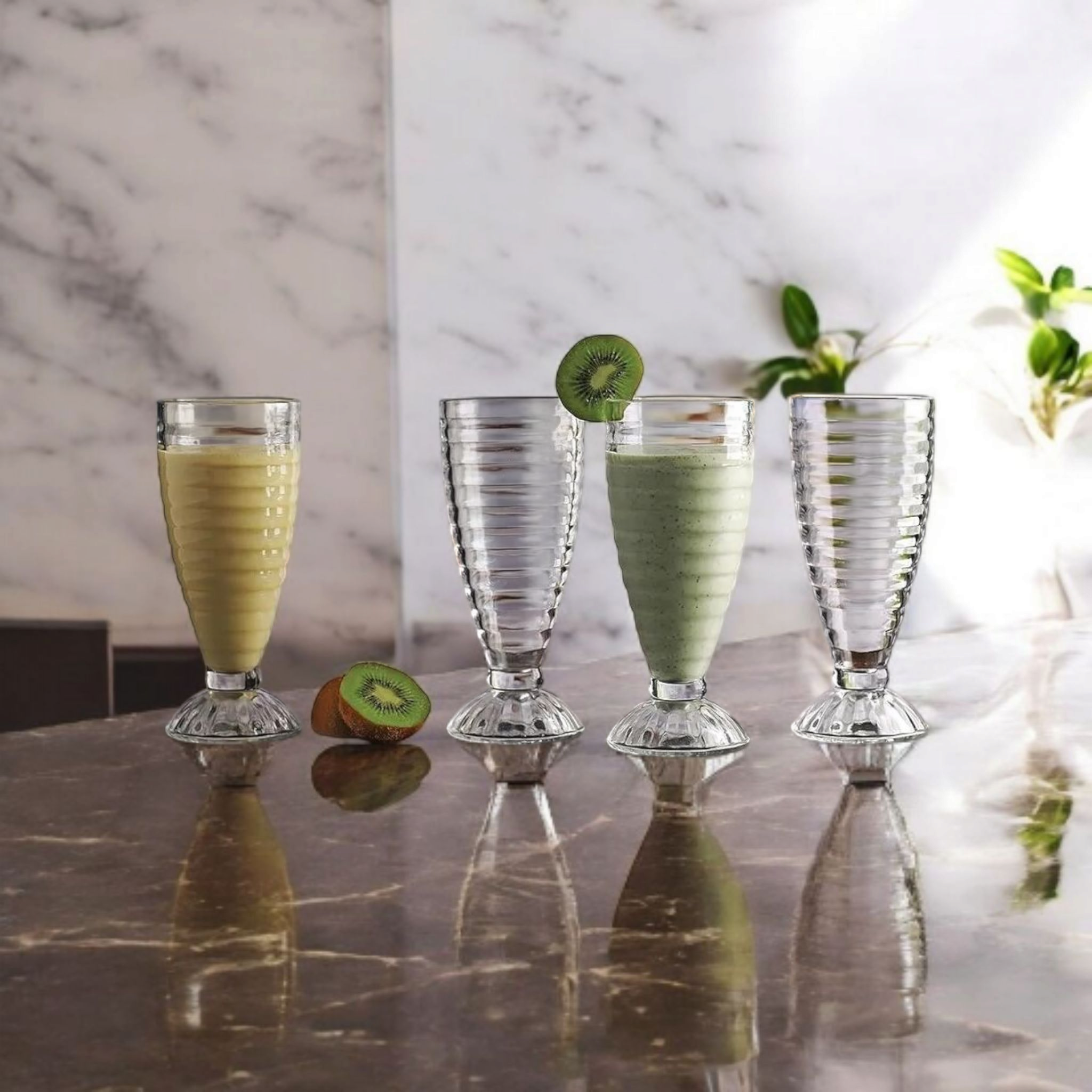 Milkshake Glass Tumbler 360ml 17.5x7.5cm 6pack