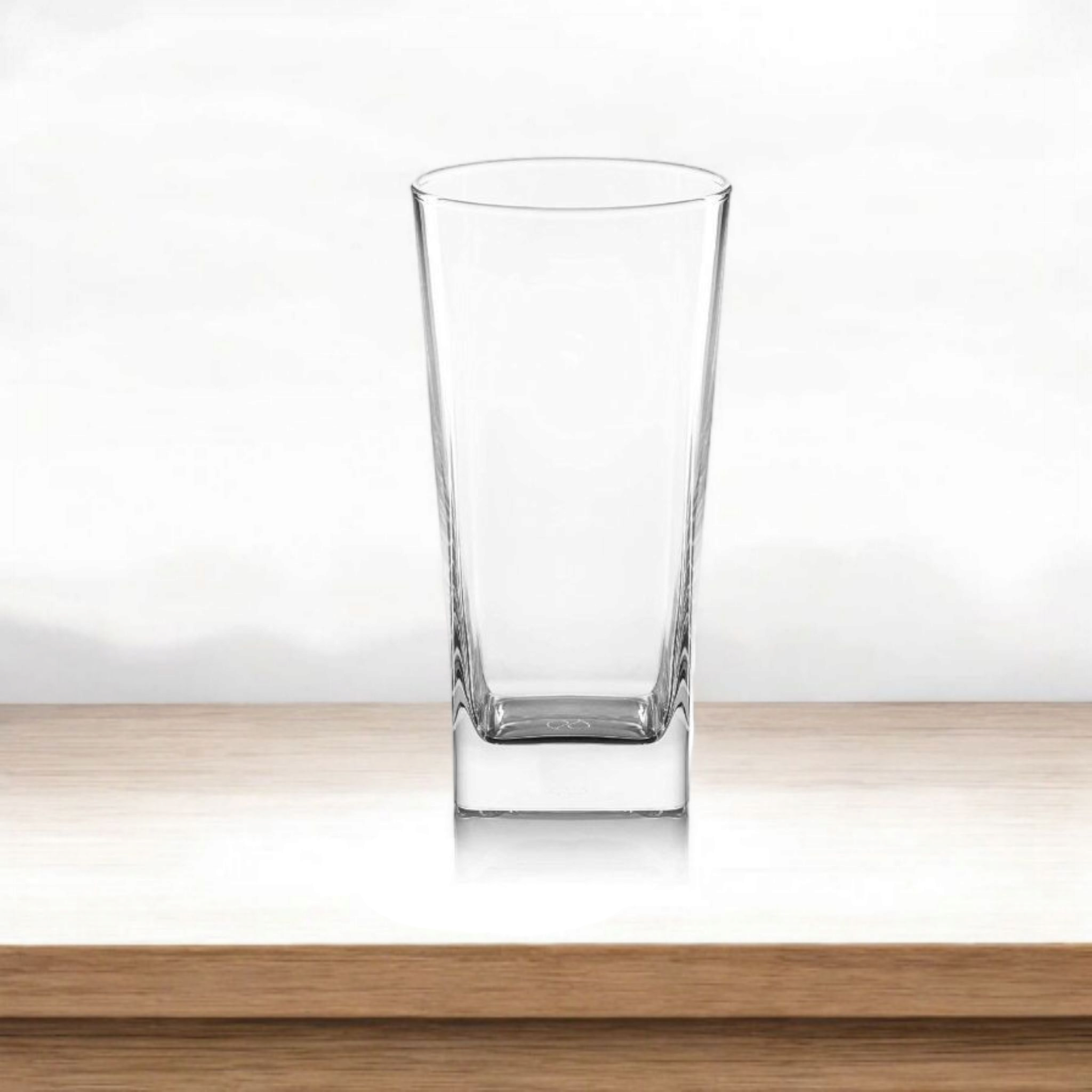 Pougine Sqaure Glass Tumbler 300ml 6pack