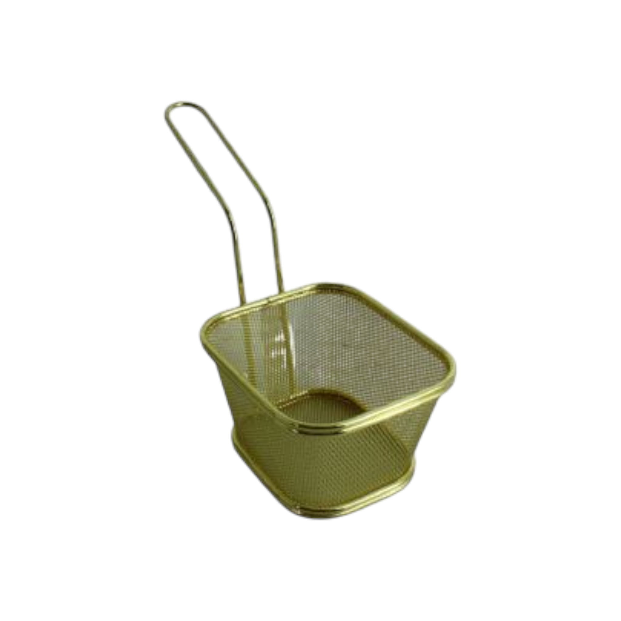 Chip Fryer Serving Basket Gold XK1123