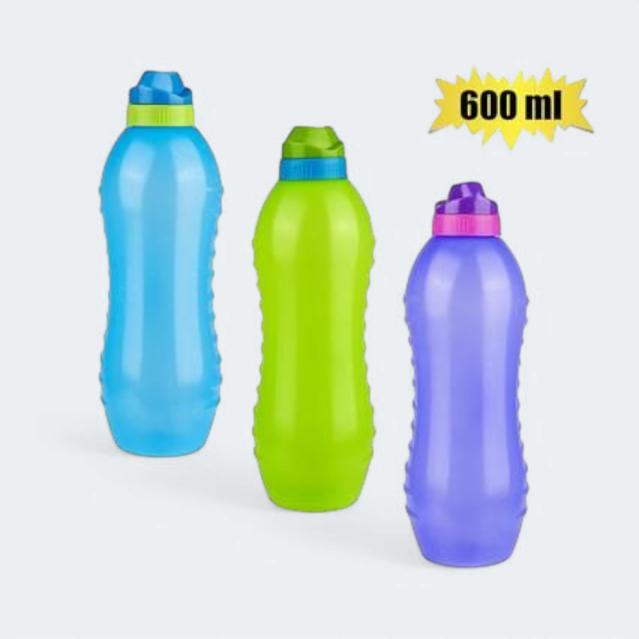 600ml Sports Water Bottle Easy Grip