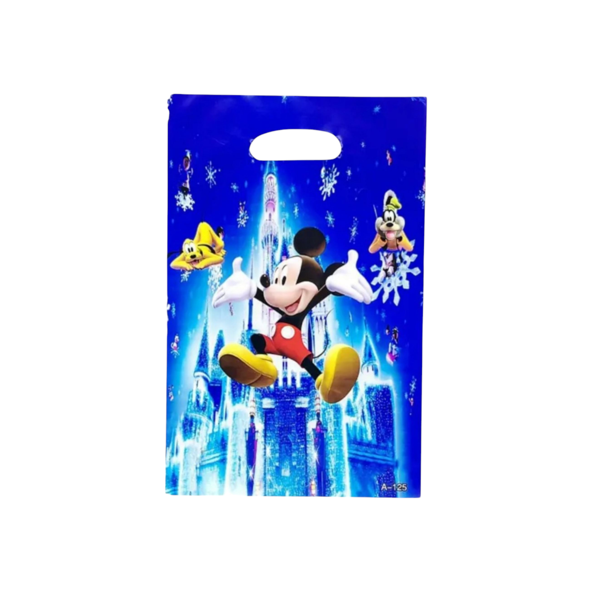 Disney Party Loot Plastic Treat Bags 16x25cm 10pack Die Cut Handle