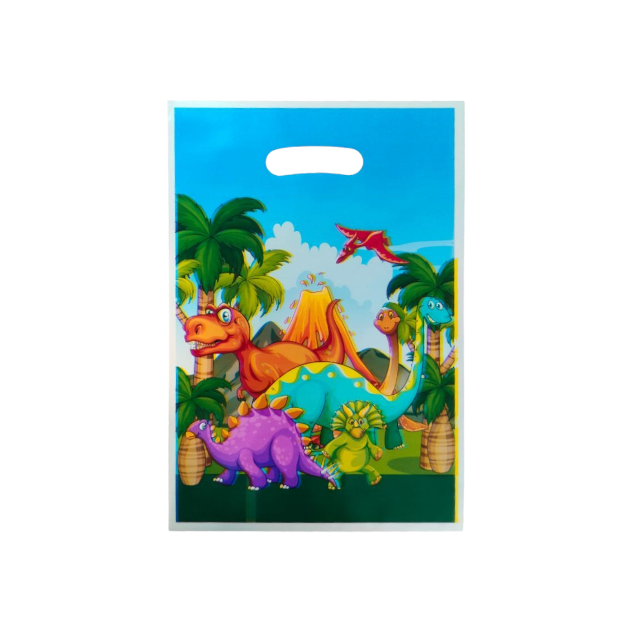 Disney Party Loot Plastic Treat Bags 16x25cm 10pack Die Cut Handle