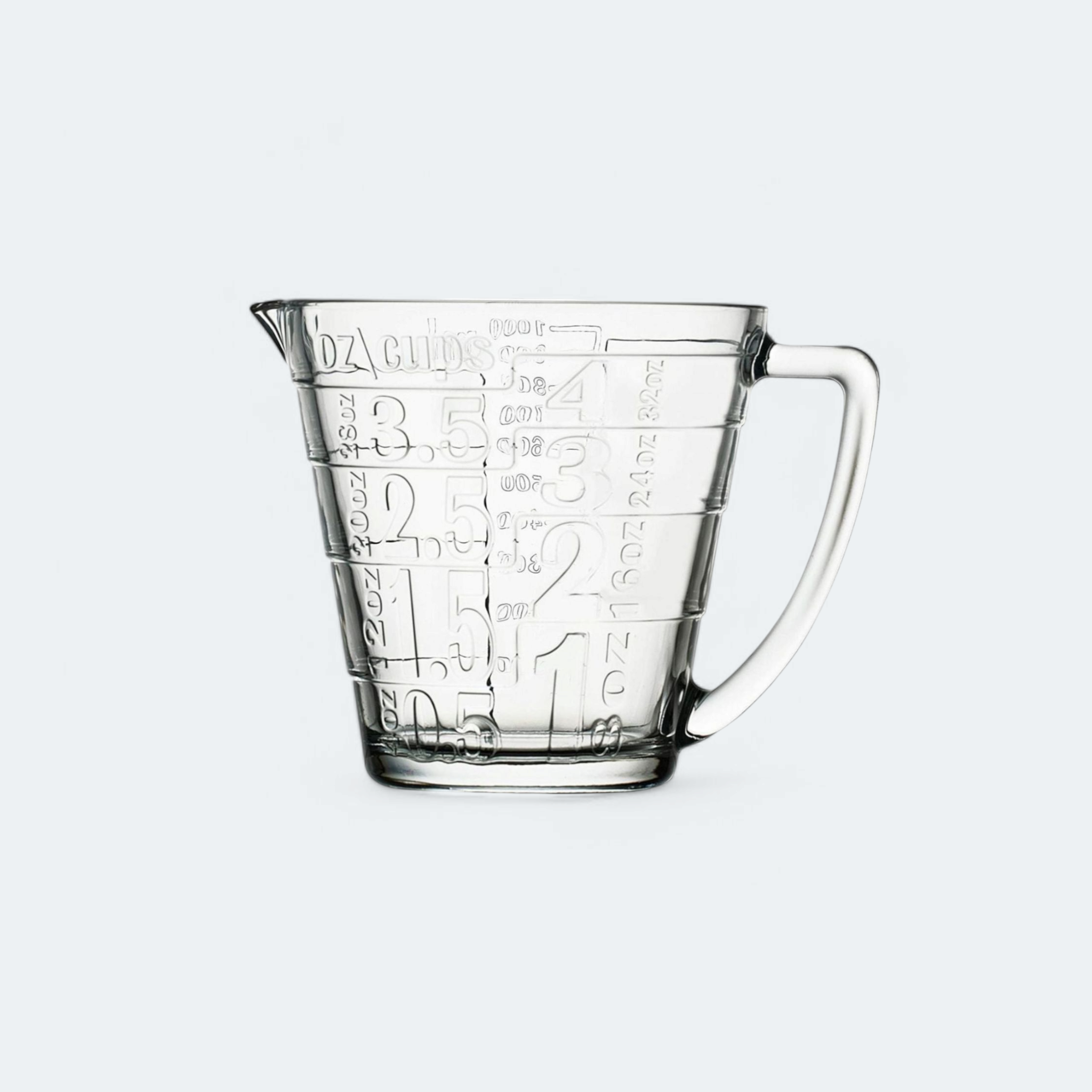 Pasabahce Measuring Jug 1L Glass with Embossed Measurements 23273