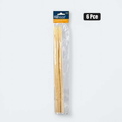 Hillhouse Espetada Bamaboo Skewers Sticks 6x455mm 6pack