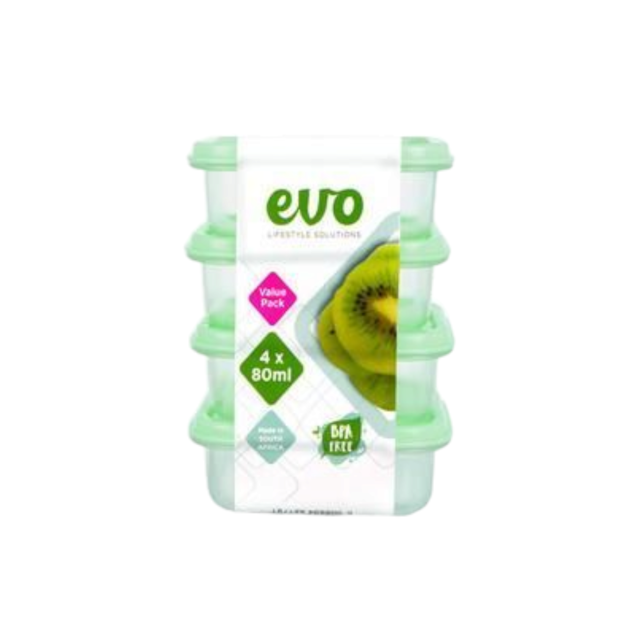 Evo Smart Storage Container 80ml 4pack 5.5x0.5x2cm