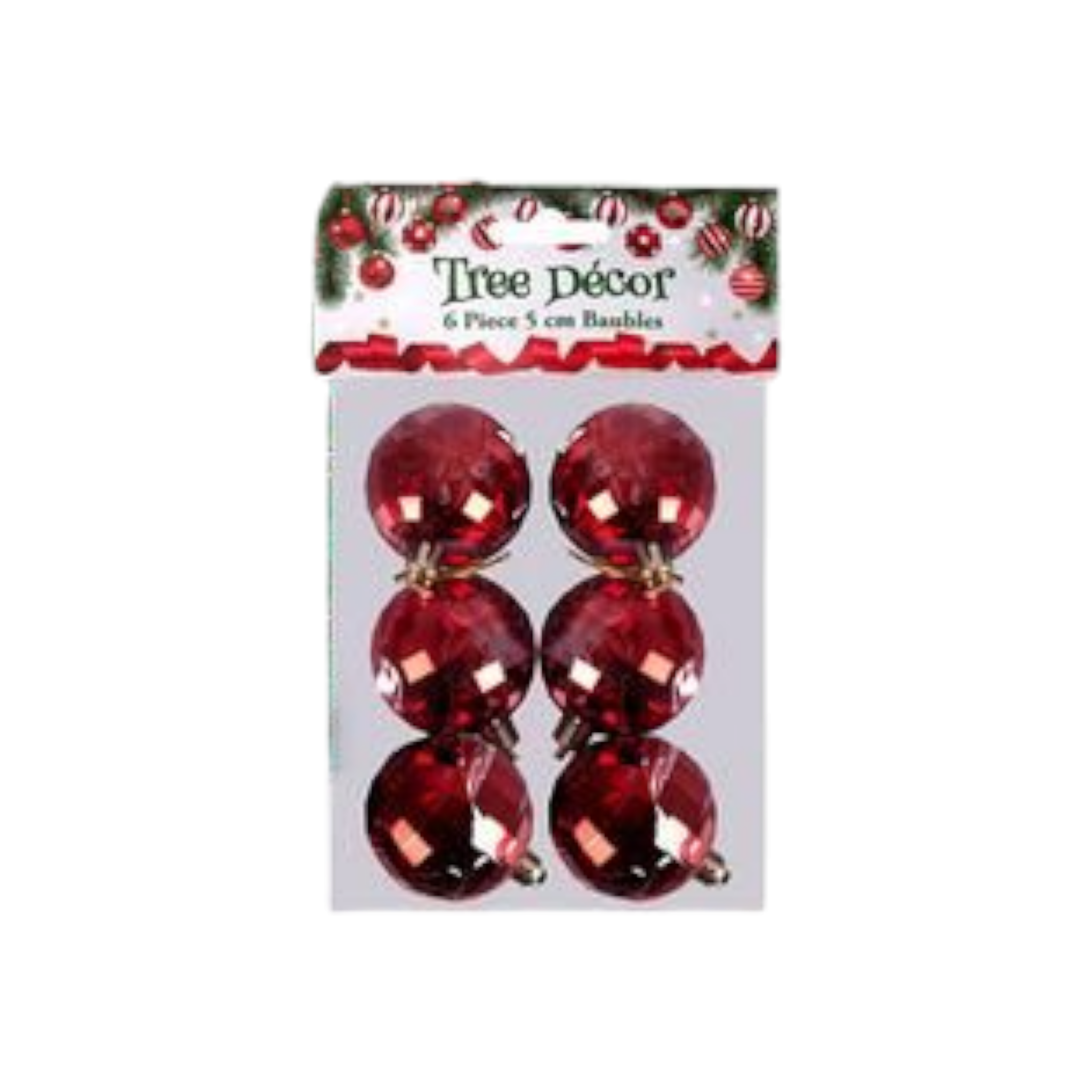 Decoration Mirror Balls 5cm 6pc Set