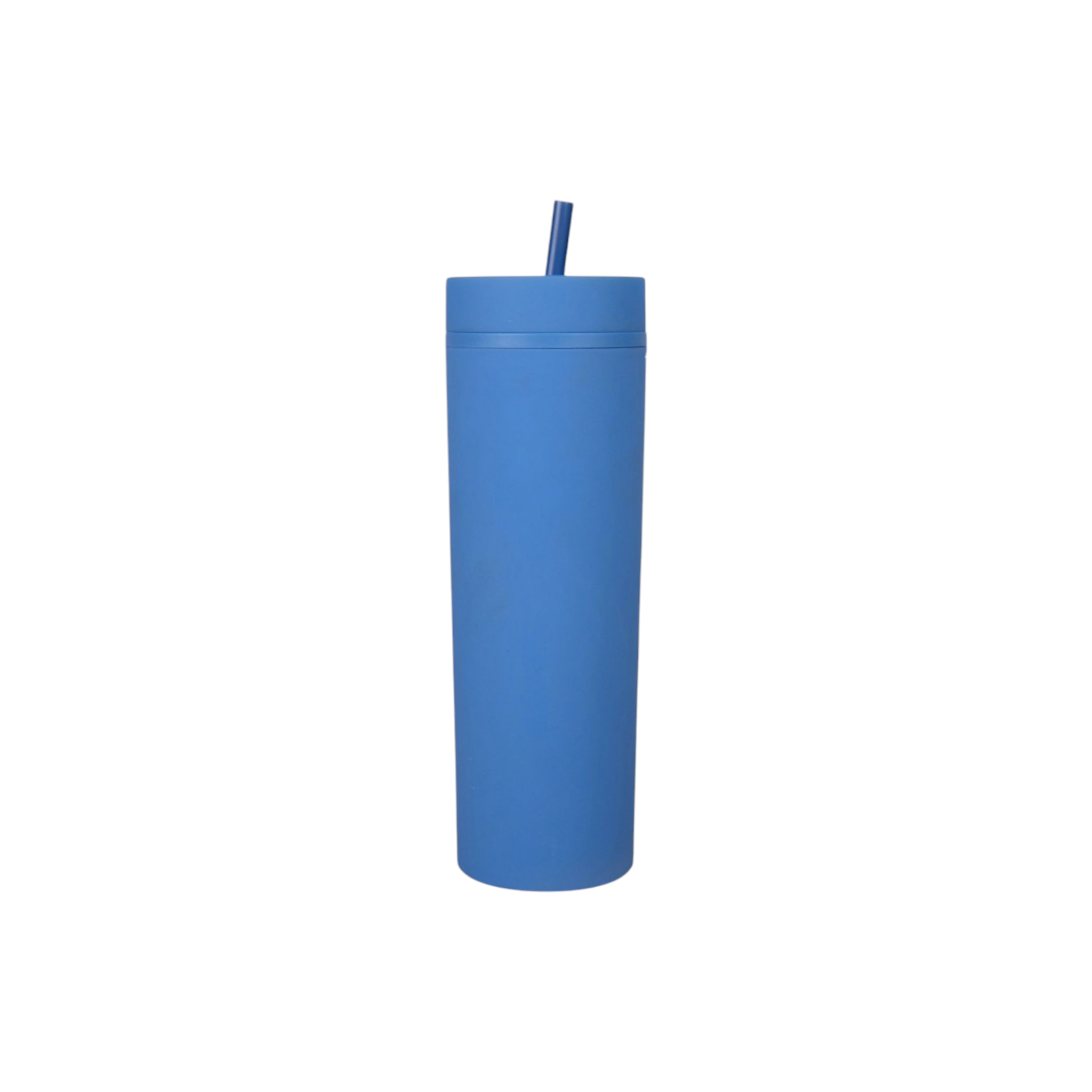 473ml Skinny Drinking Tumbler Acrylic Reusable with Lid and Straw