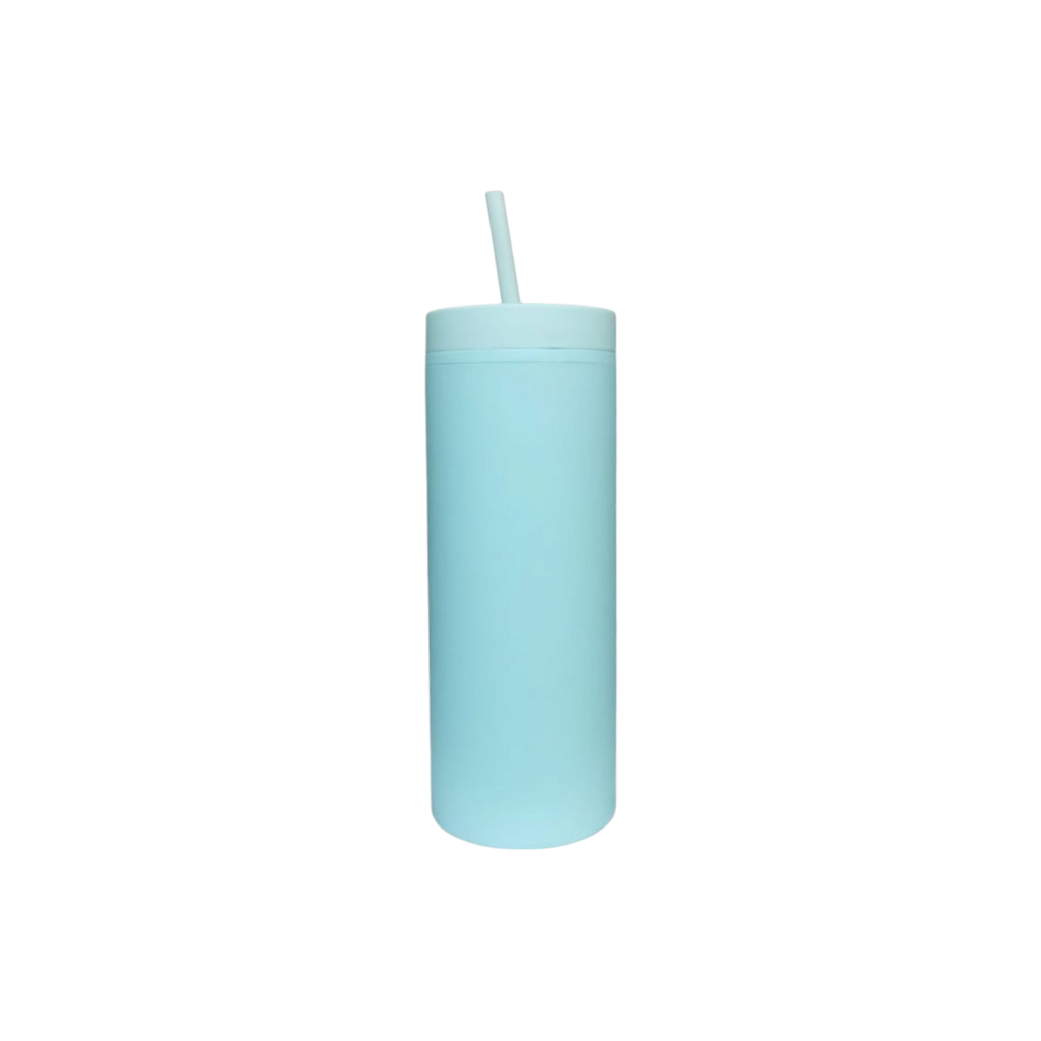 473ml Skinny Drinking Tumbler Acrylic Reusable with Lid and Straw