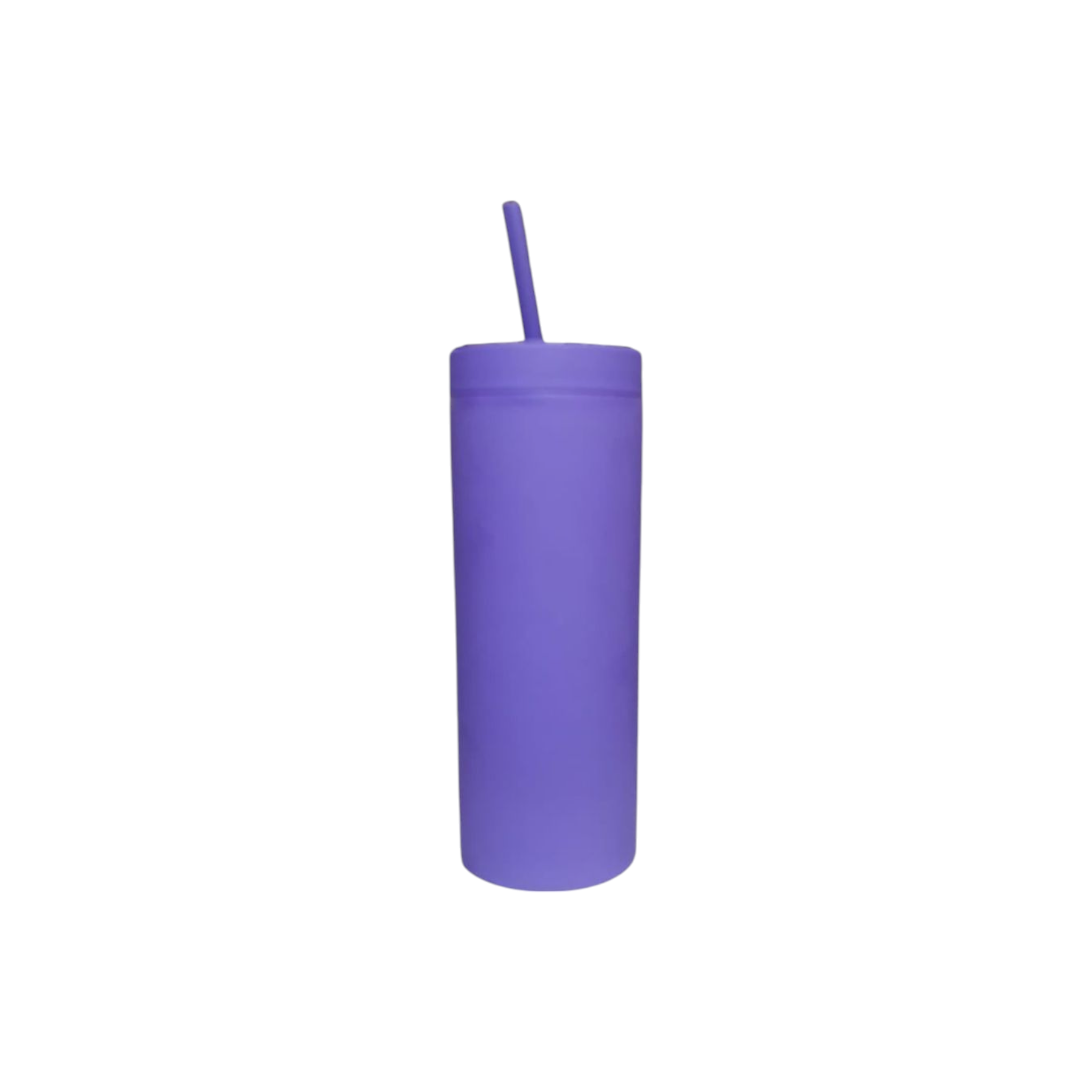 473ml Skinny Drinking Tumbler Acrylic Reusable with Lid and Straw