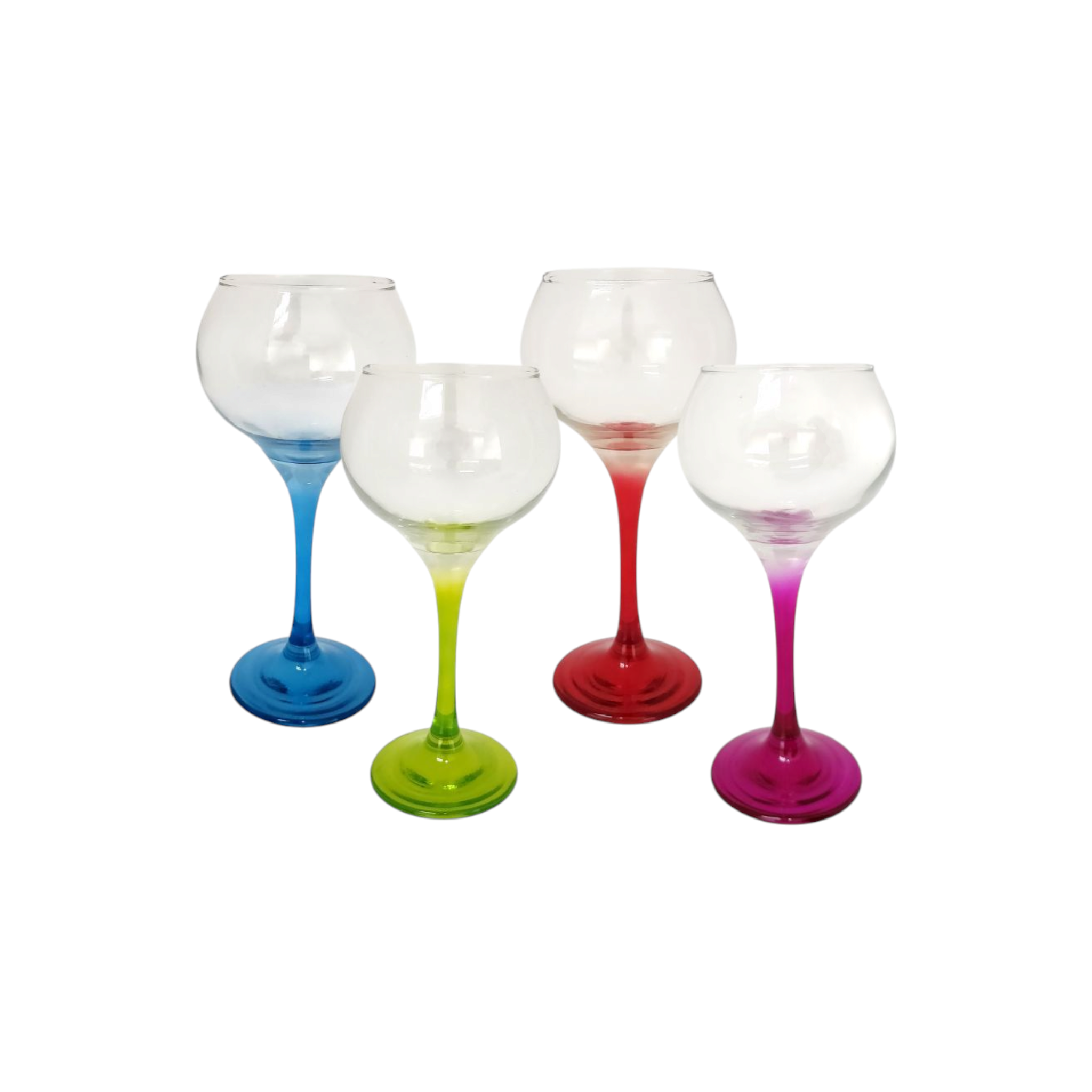 Glass Tumbler 300ml Color Stemmed SGN714 1pc