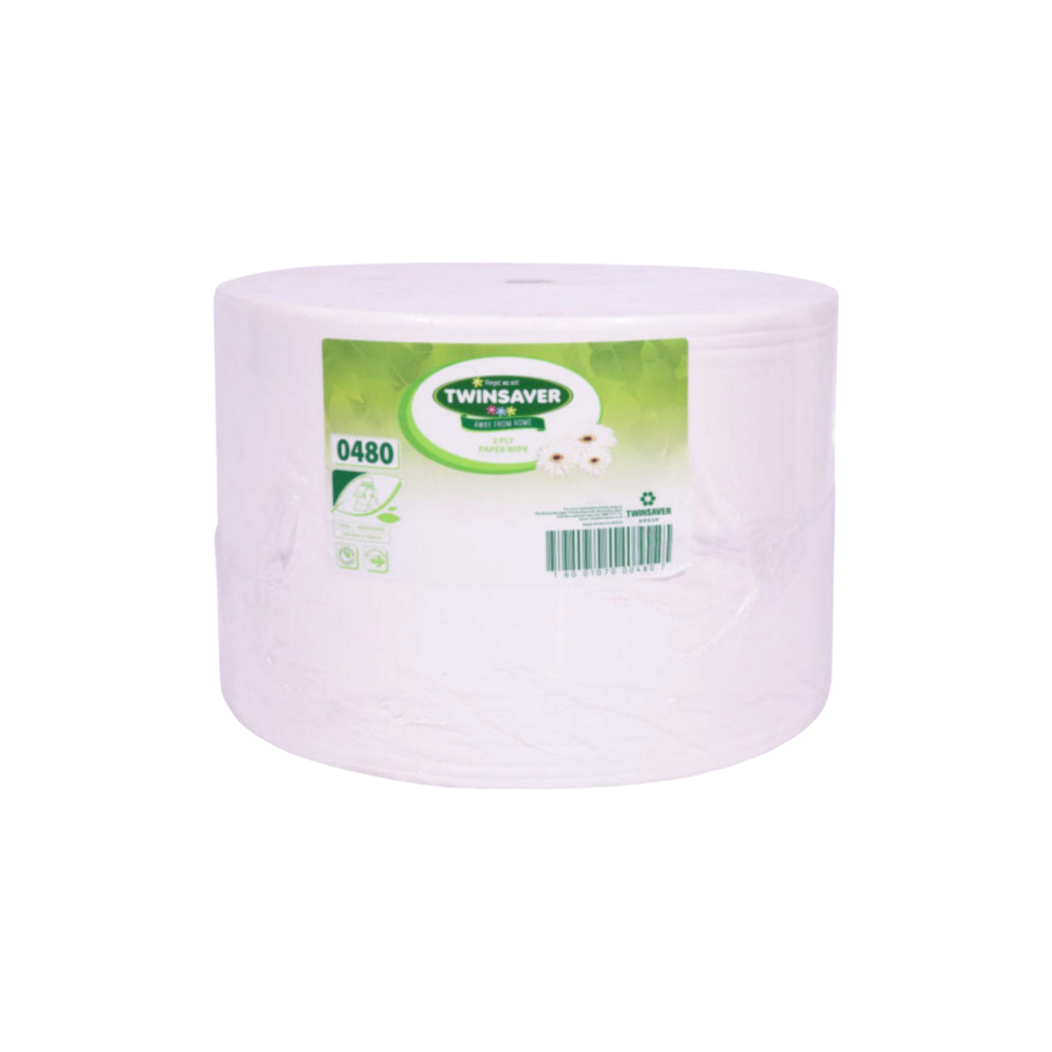 Twinsaver 2ply Paper Wipe Roll 280mmx1000m 0480