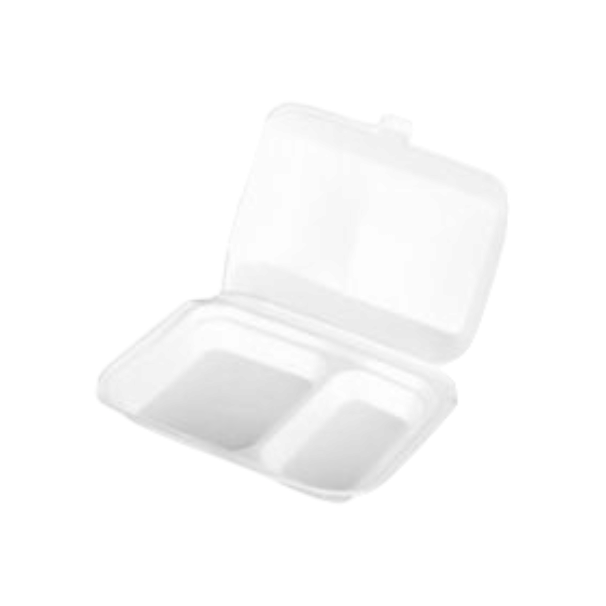 Fomo Food Tray No.40 2-Division Clamshell 75pack