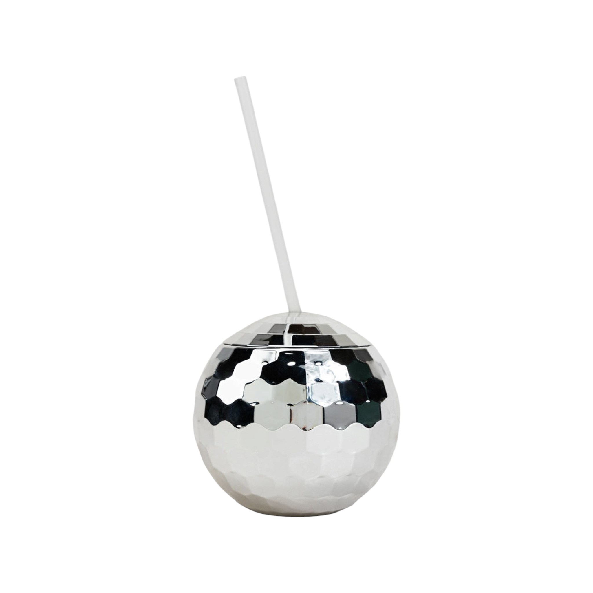 Disco Ball Smoothie Cup 350ml Tumbler with Straw