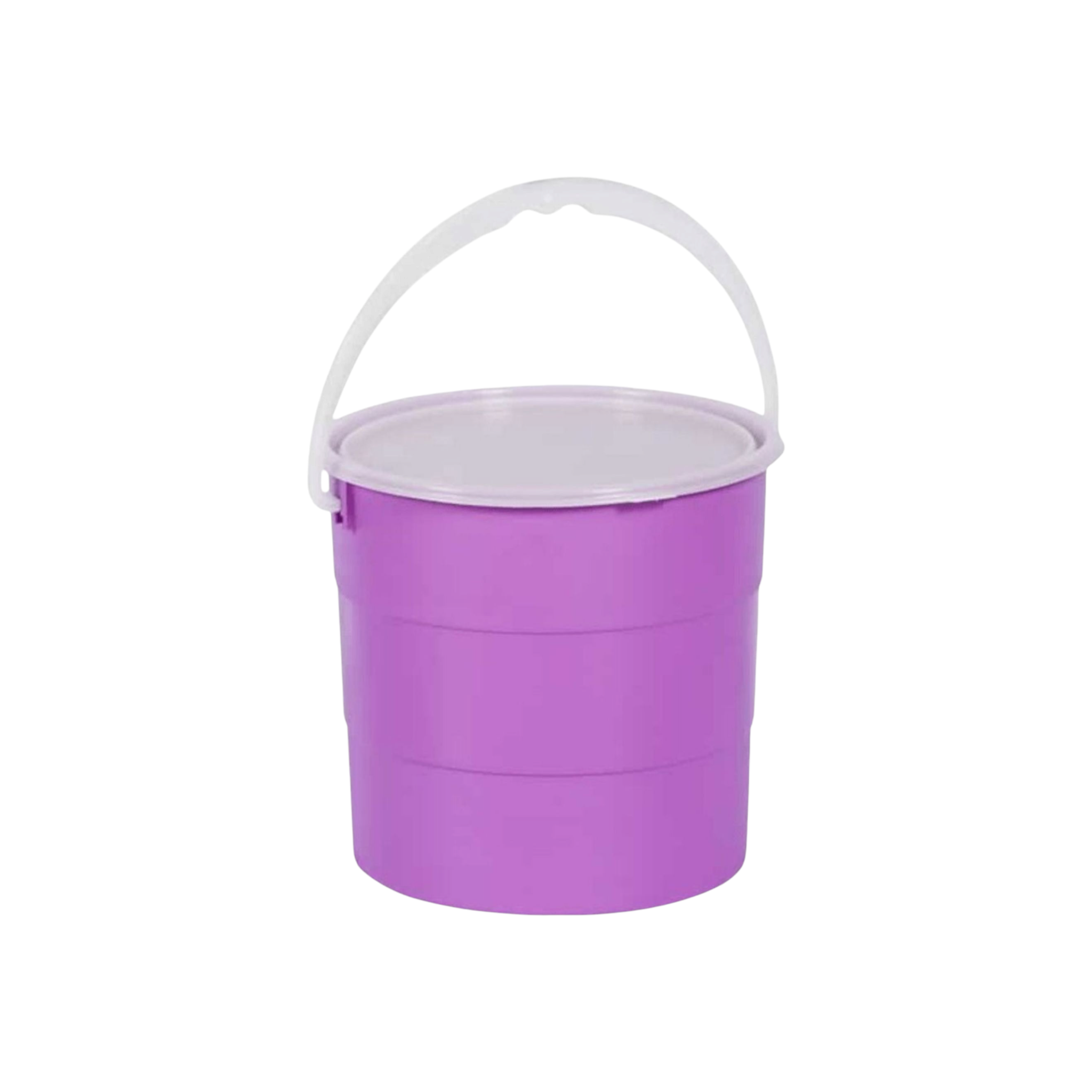 10L Plastic Bucket with Lid Assorted Color Buzz