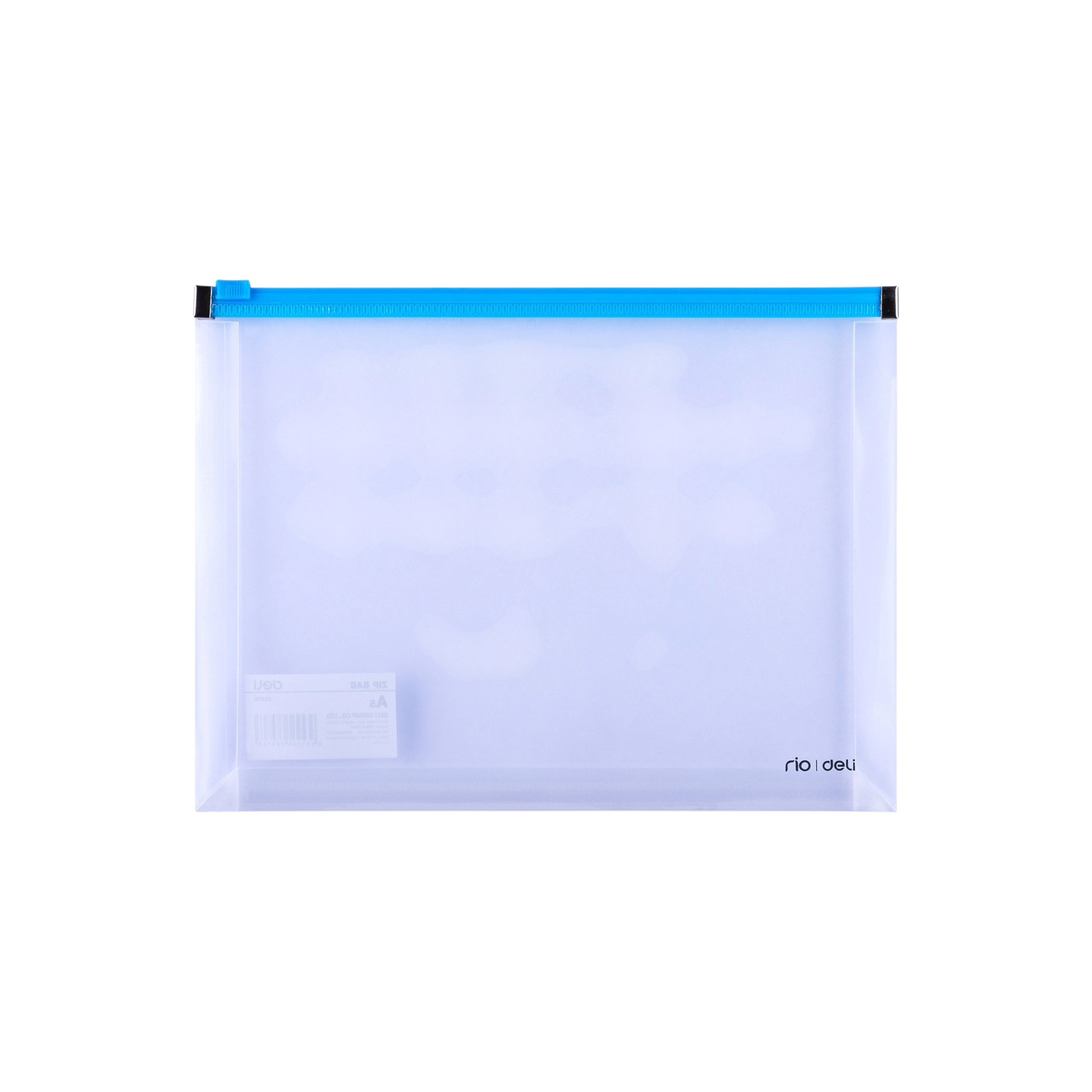 Deli PVC A5 Zip Bag with Expandable Gusset