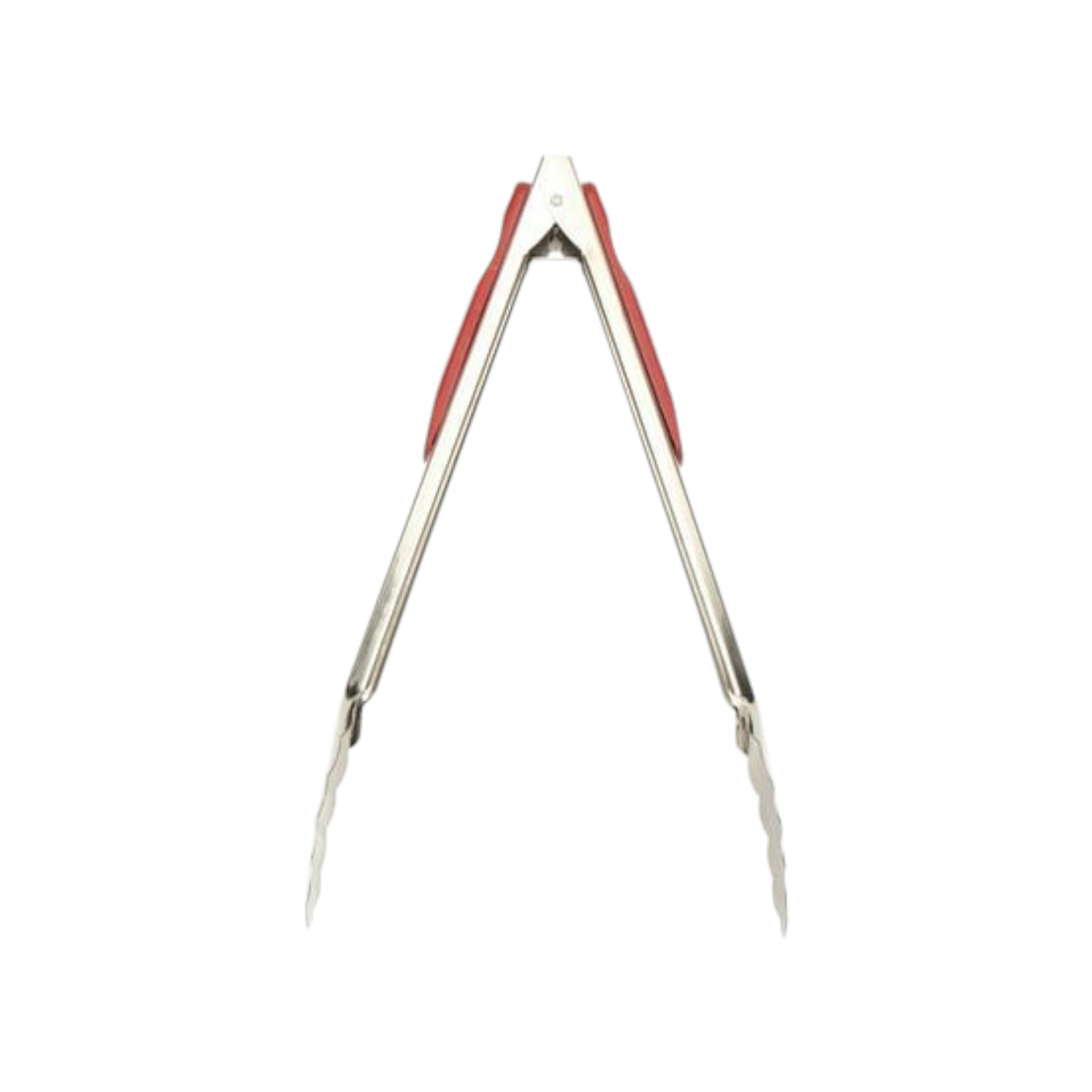 BBQ Braai Tong Stainless Steel with Plastic Grip Handle 36.4cm