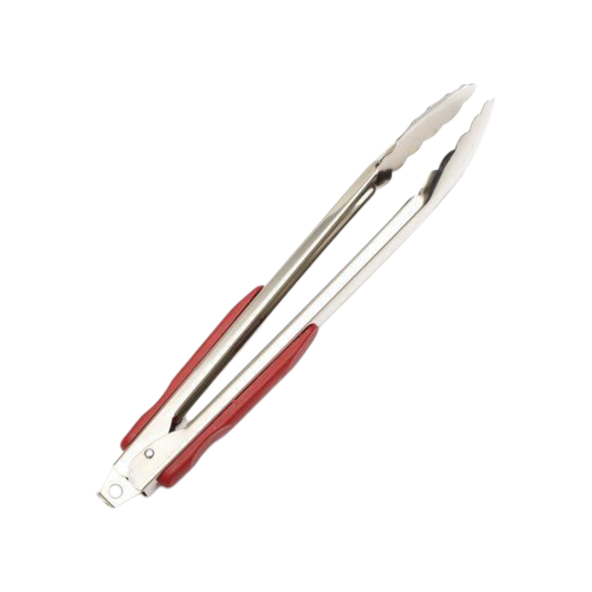 BBQ Braai Tong Stainless Steel with Plastic Grip Handle 36.4cm